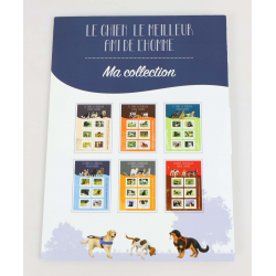 6 FEUILLETS COLLECTORS "LE CHIEN" TIMBRES FRANCE AUTOADHÉSIFS ANNÉE 2016