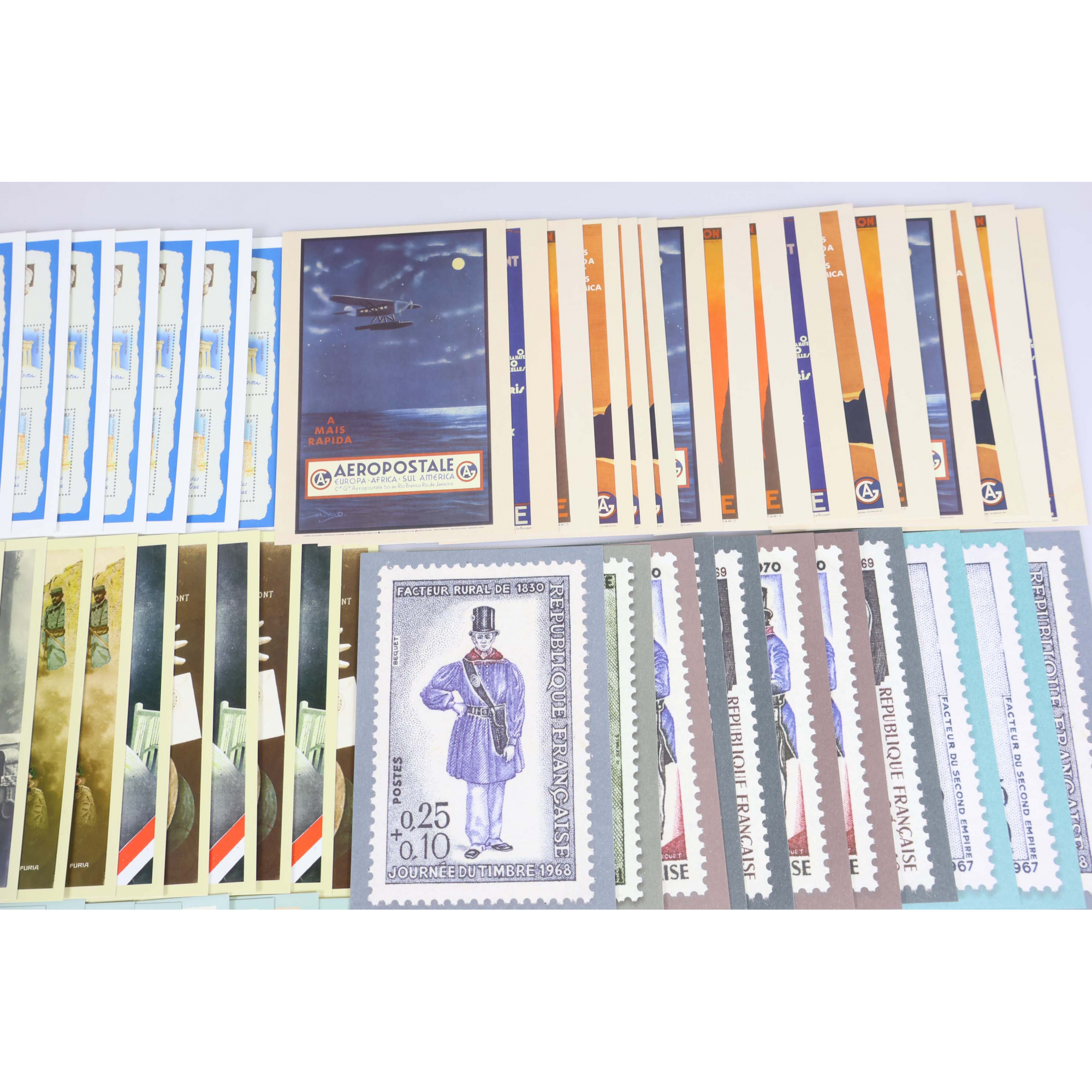 LOT DE 100 CARTES POSTALES POUR LE MONDE PRÉ-AFFRANCHIES VALIDITÉ PERMANENTE