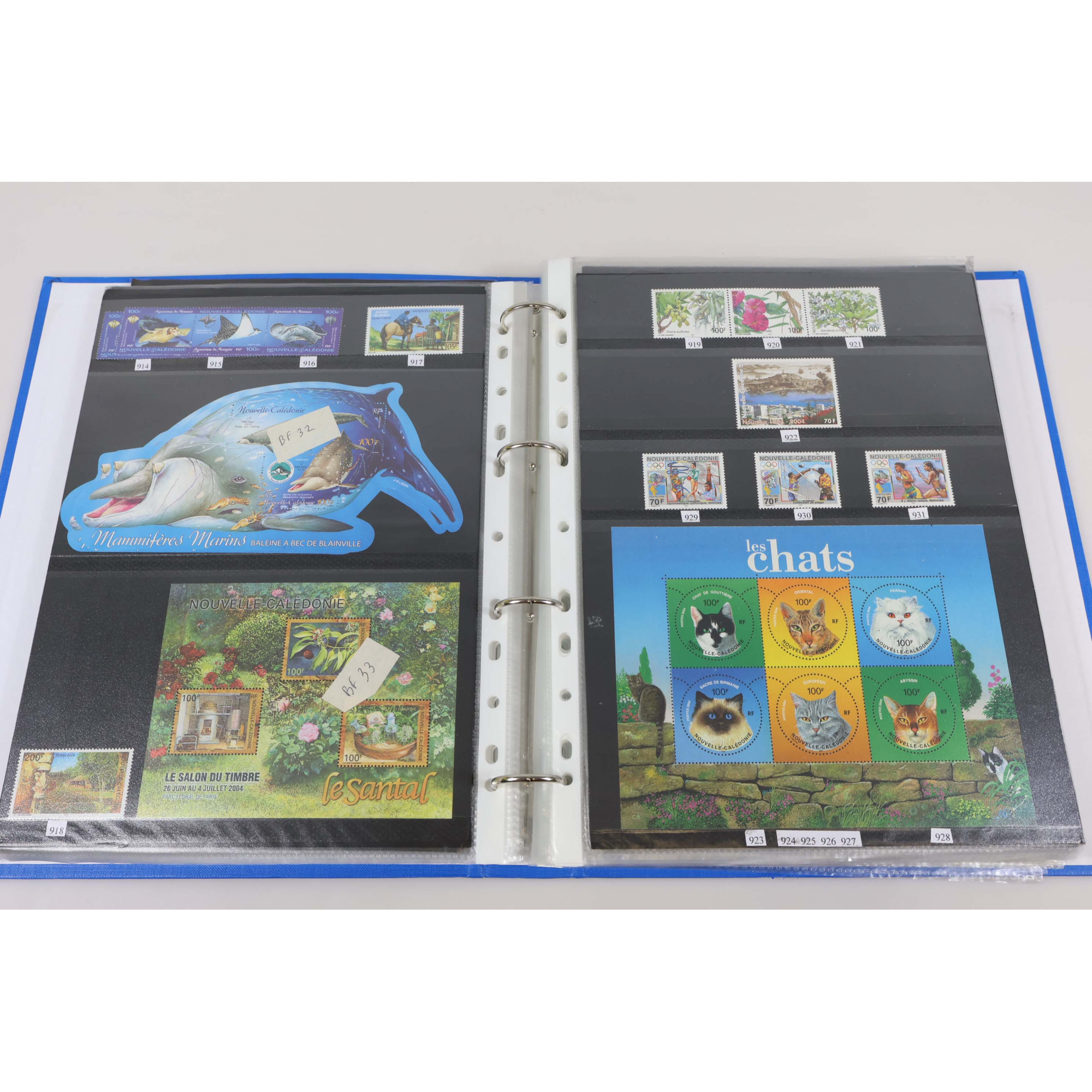 COLLECTION NOUVELLE CALÉDONIE DE 2001 À 2024 TIMBRES NEUFS** FACIALE IMPORTANTE