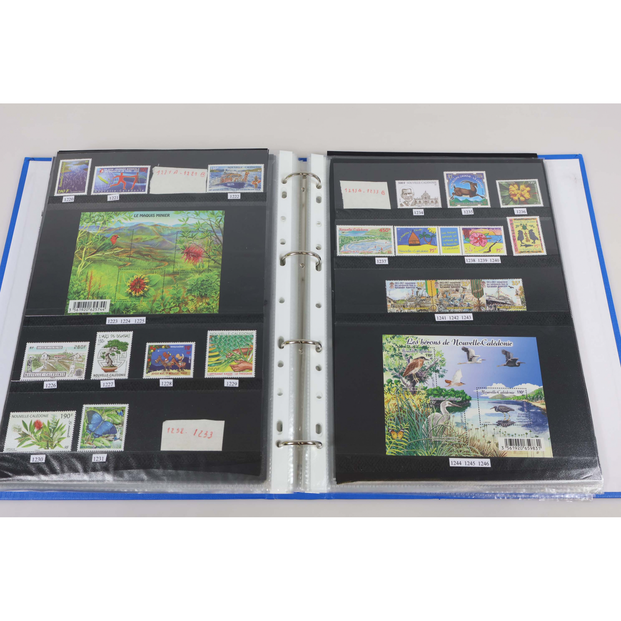 COLLECTION NOUVELLE CALÉDONIE DE 2001 À 2024 TIMBRES NEUFS** FACIALE IMPORTANTE