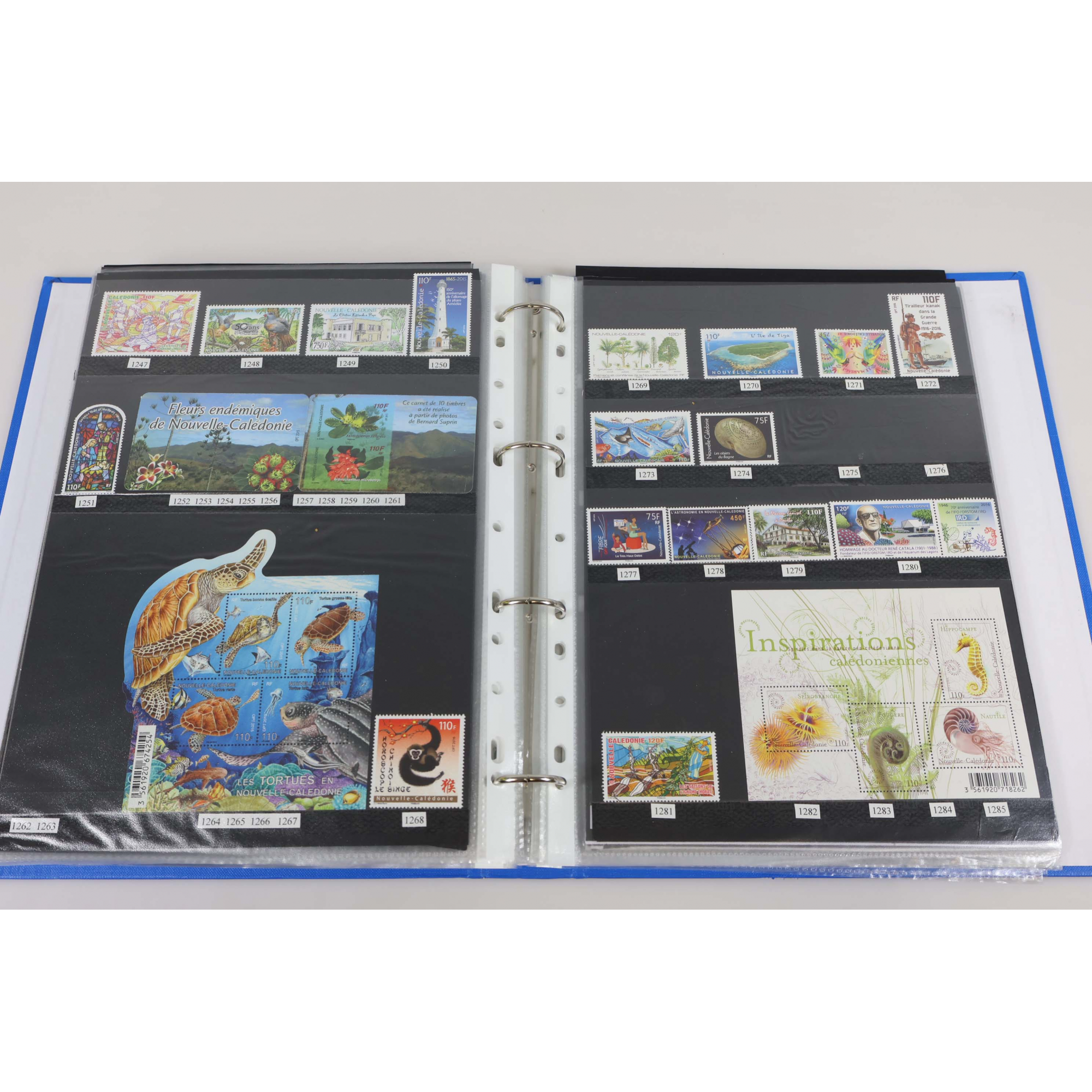 COLLECTION NOUVELLE CALÉDONIE DE 2001 À 2024 TIMBRES NEUFS** FACIALE IMPORTANTE