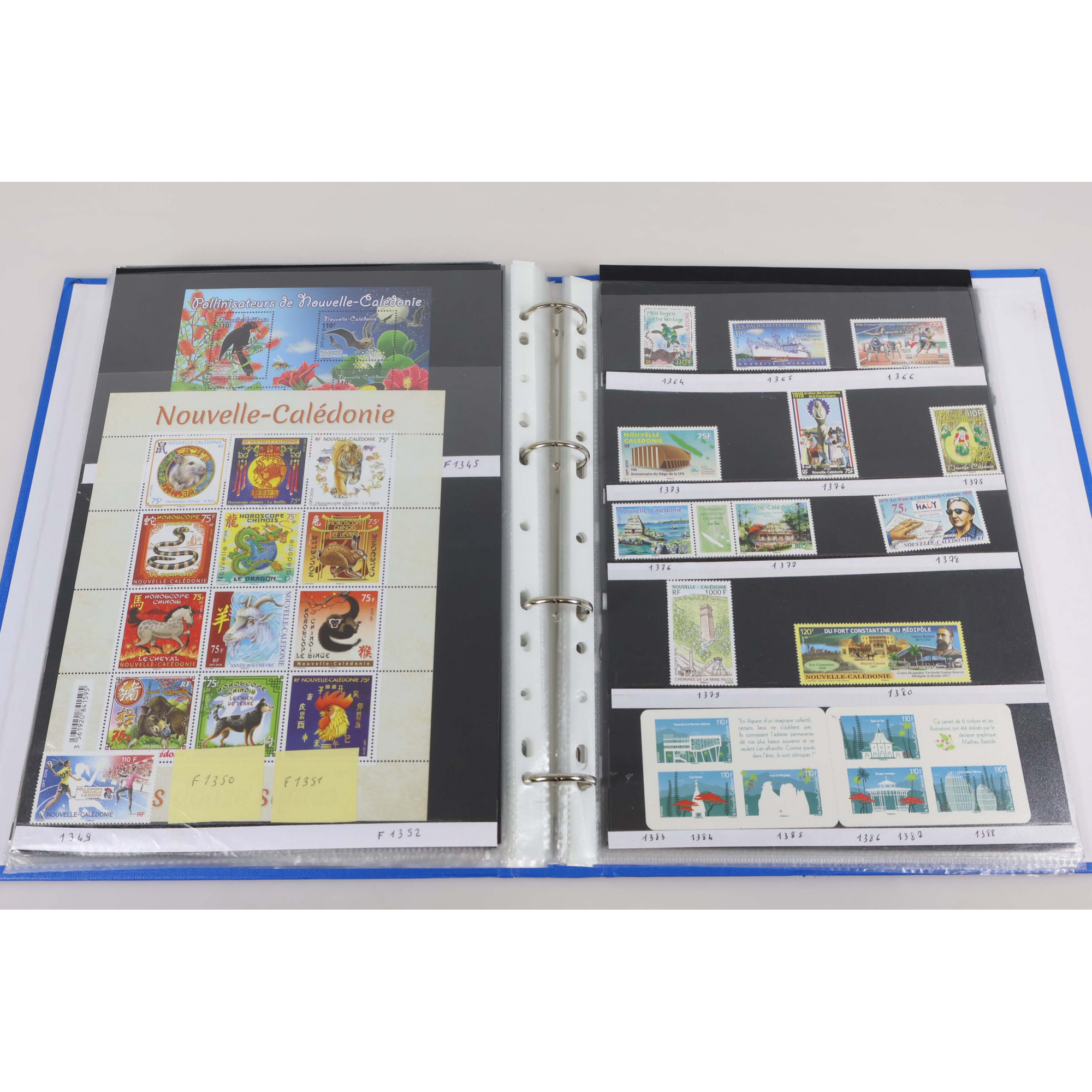 COLLECTION NOUVELLE CALÉDONIE DE 2001 À 2024 TIMBRES NEUFS** FACIALE IMPORTANTE