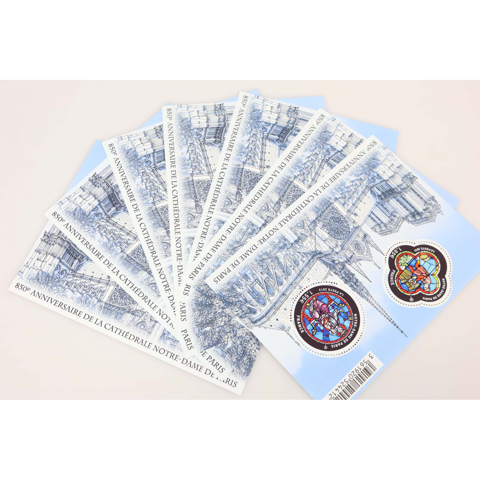 LOT DE 30 BLOCS N° F4714 NOTRE DAME DE PARIS, TIMBRES NEUFS** VALEUR FACIALE 78€