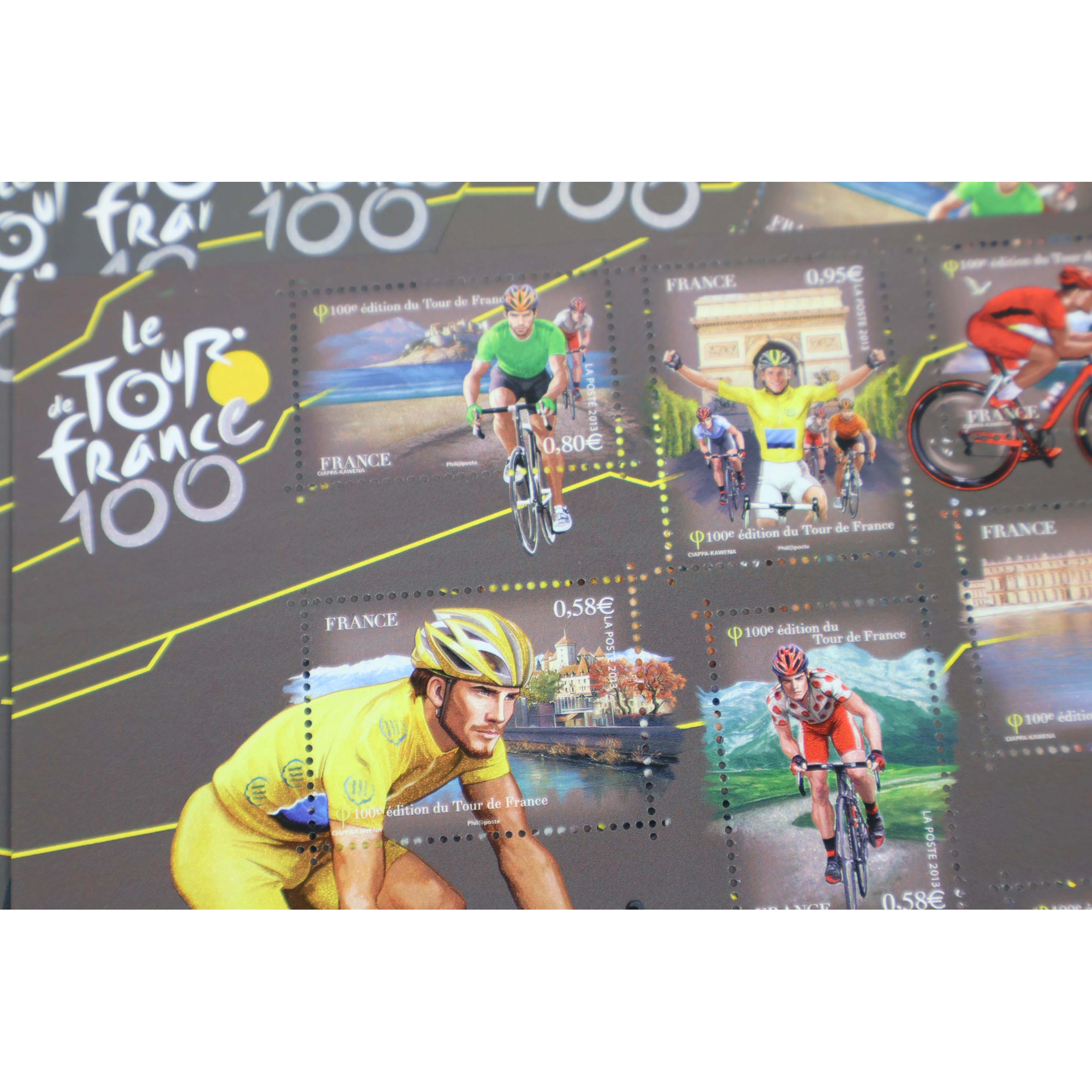 LOT DE 15 BLOCS N° F4755 100E EDITION TOUR DE FRANCE, TIMBRES NEUFS** VF 87.30€