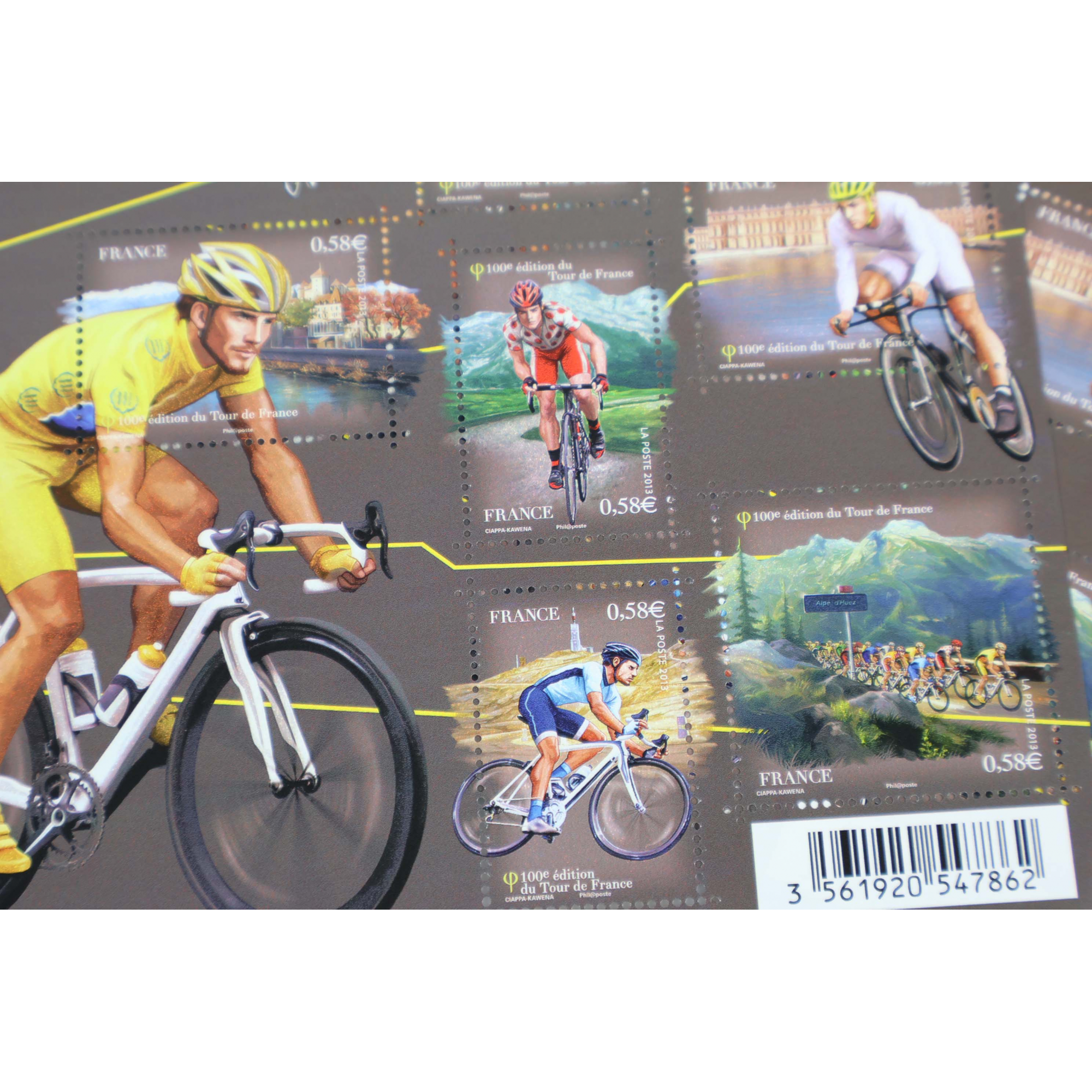 LOT DE 15 BLOCS N° F4755 100E EDITION TOUR DE FRANCE, TIMBRES NEUFS** VF 87.30€