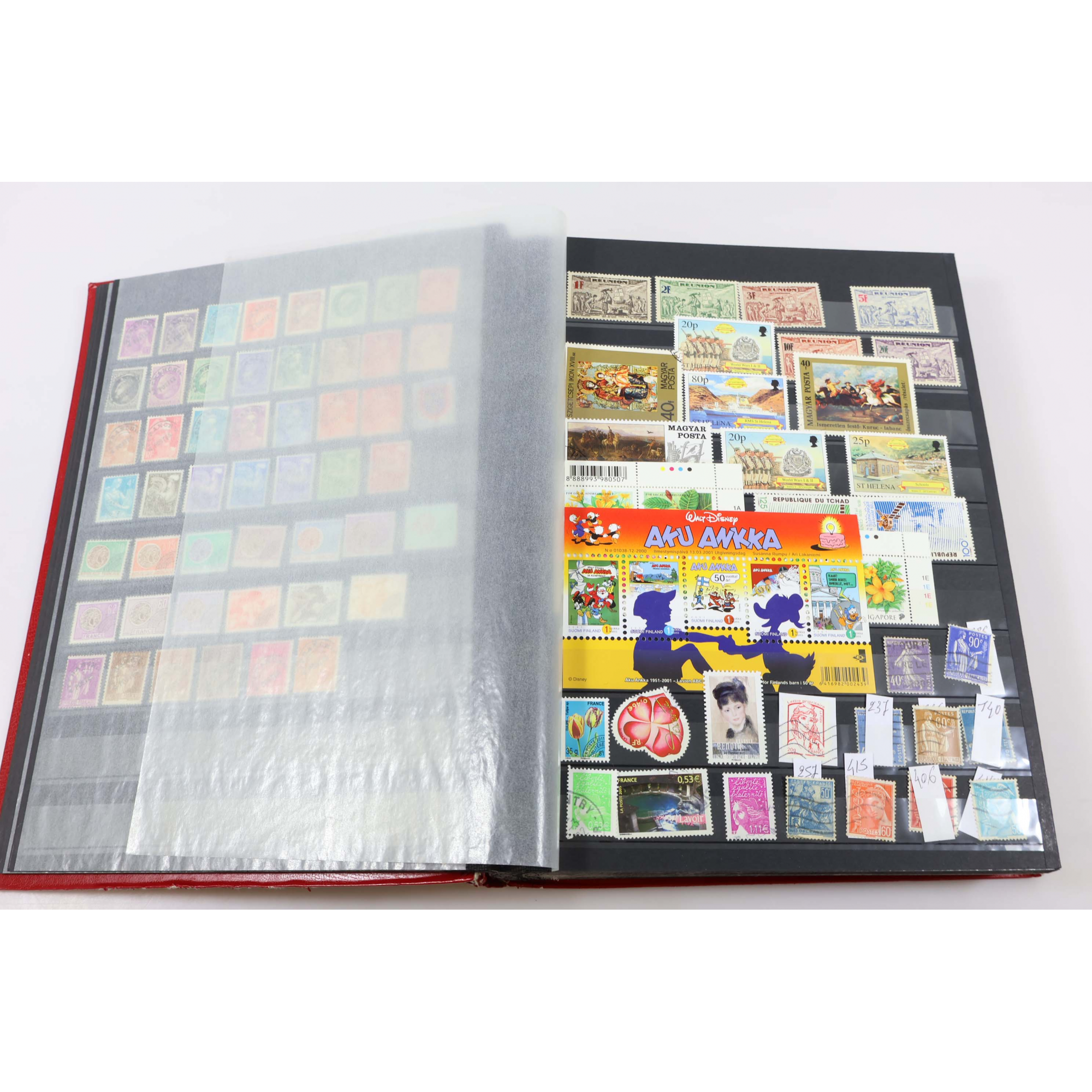COLLECTION / LOT DE TIMBRES NEUFS** EN FRANCS ET EUROS FACIALE ÉLEVÉE