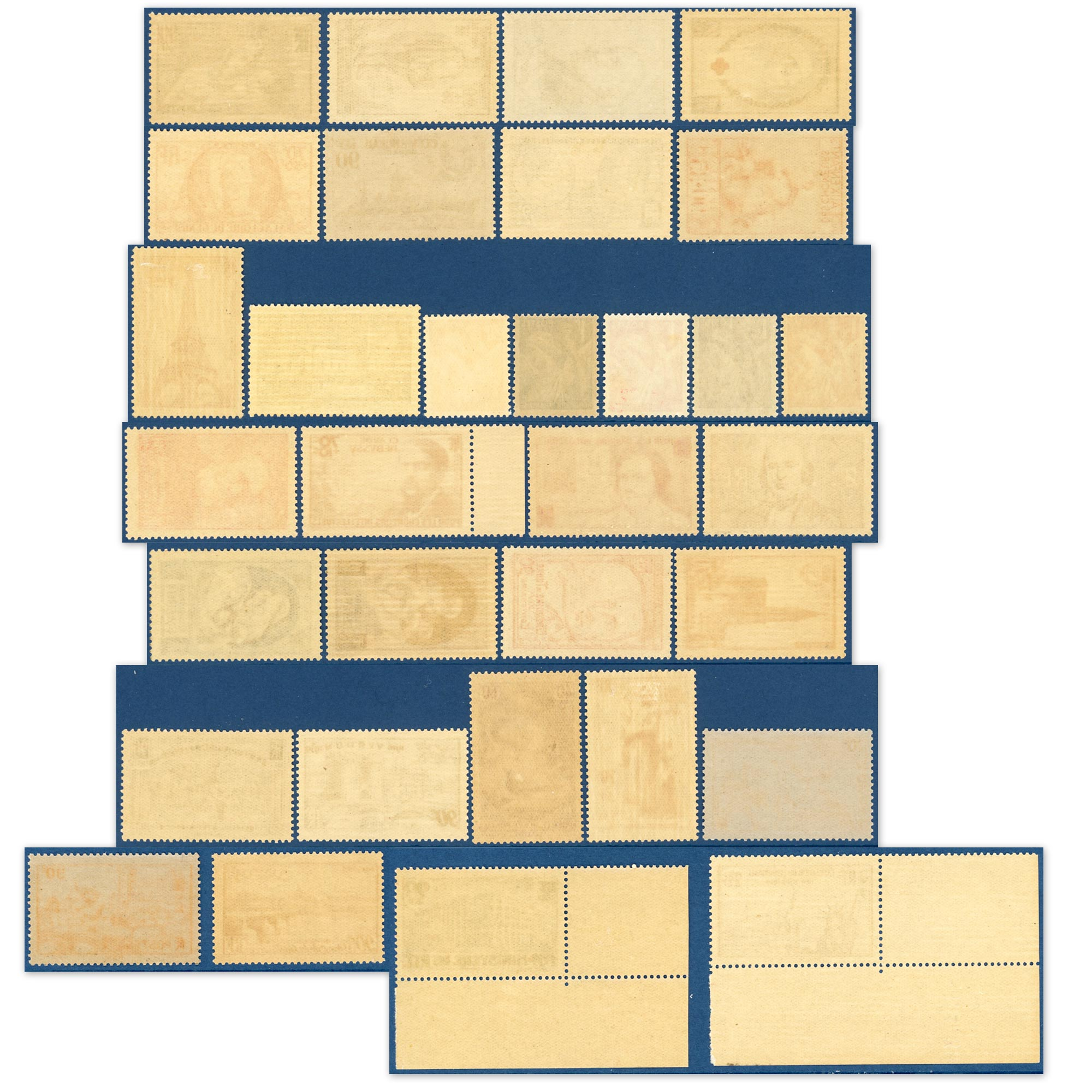 ANNÉE COMPLÈTE DE FRANCE 1939, 30 TIMBRES NEUFS** ( +2 timbres *), COTE 315€