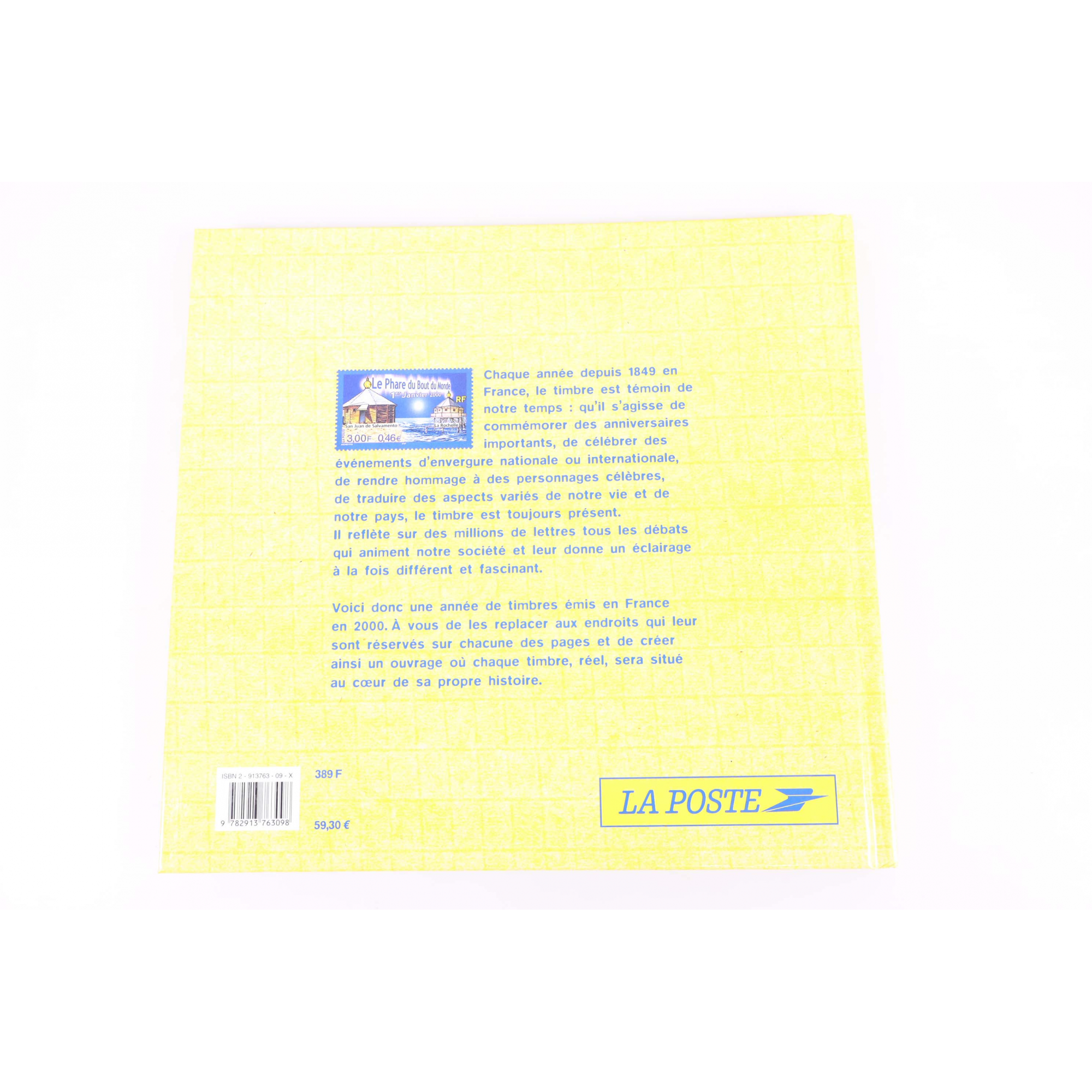 LE LIVRE DES TIMBRES FRANCE ANNÉE 2000 COMPLET NEUFS**, SIGNES USUELS BOITIER