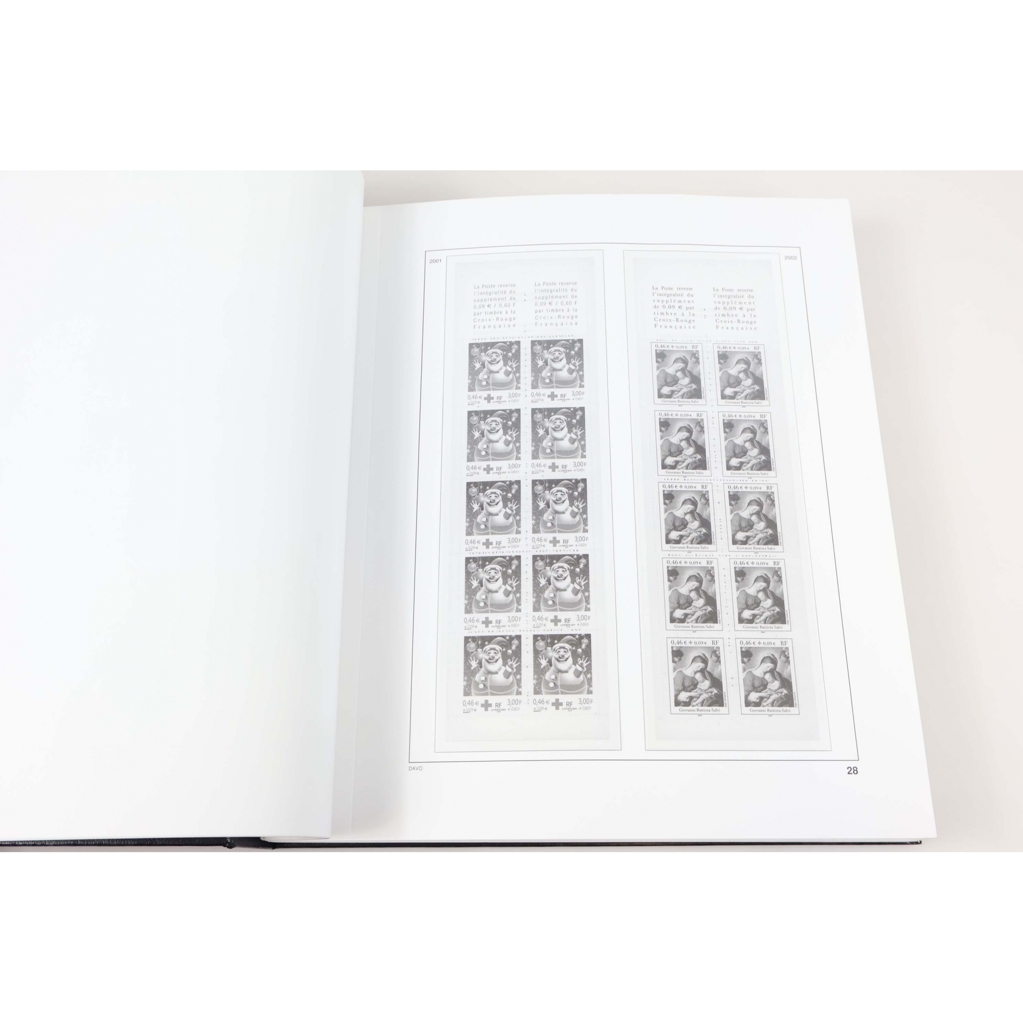 ALBUM DAVO FRANCE DE 2001 À 2005 POUR RANGER UNE COLLECTION DE TIMBRES