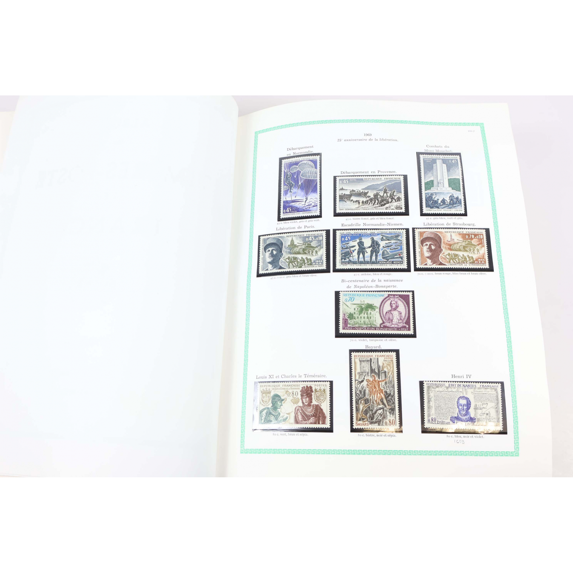 COLLECTION/LOT TIMBRES NEUFS** EN FRANCS DE 1969 À 1999 ALBUM YT FACIALE 4391ffr