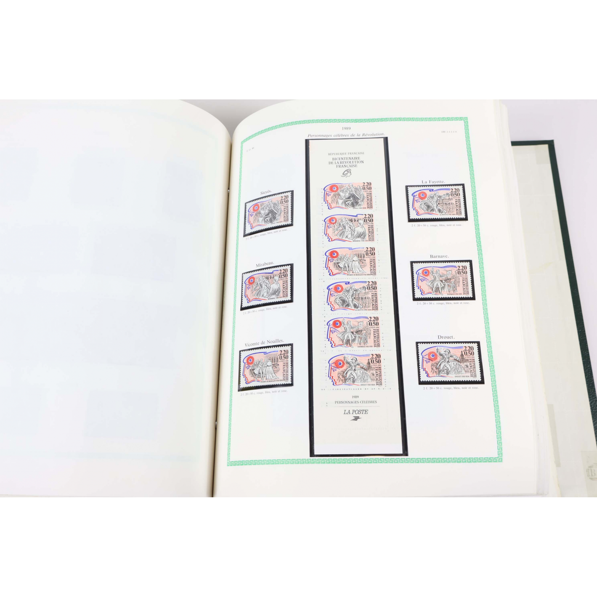 COLLECTION/LOT TIMBRES NEUFS** EN FRANCS DE 1969 À 1999 ALBUM YT FACIALE 4391ffr