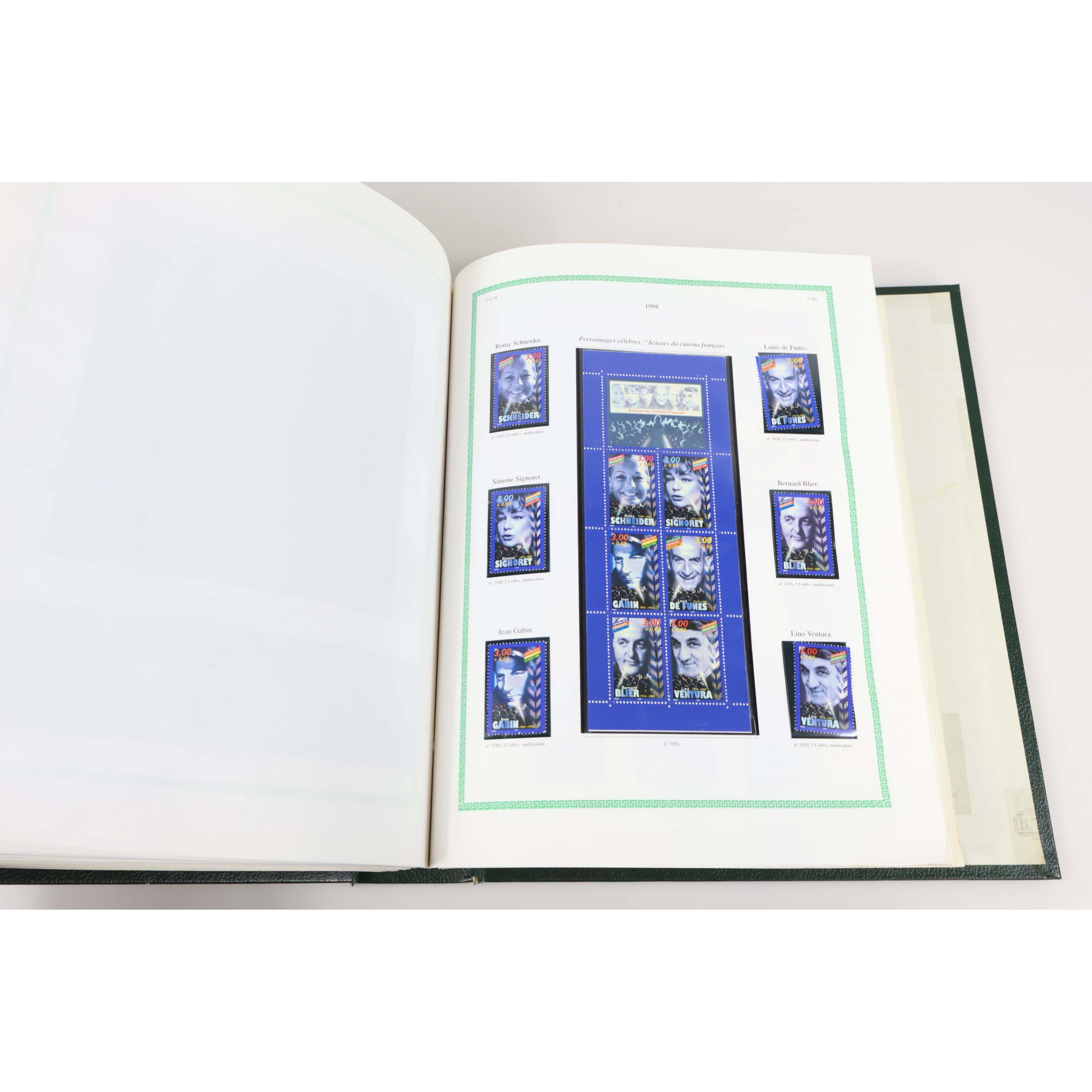 COLLECTION/LOT TIMBRES NEUFS** EN FRANCS DE 1969 À 1999 ALBUM YT FACIALE 4391ffr