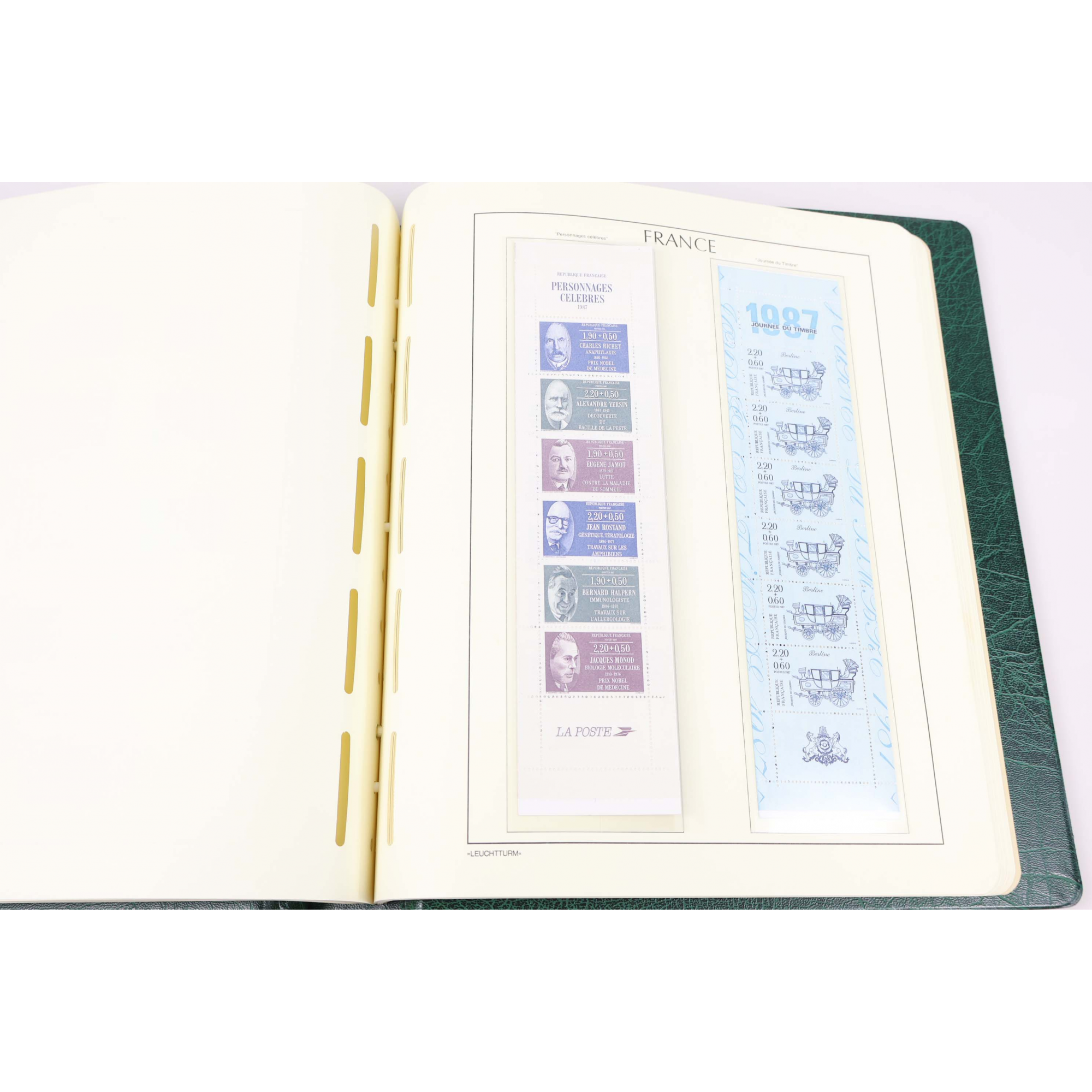 COLLECTION/LOT TIMBRES NEUFS** EN FRANCS 1980 À 1989 ALBUM LEUCHTTURM VF 1719ffr