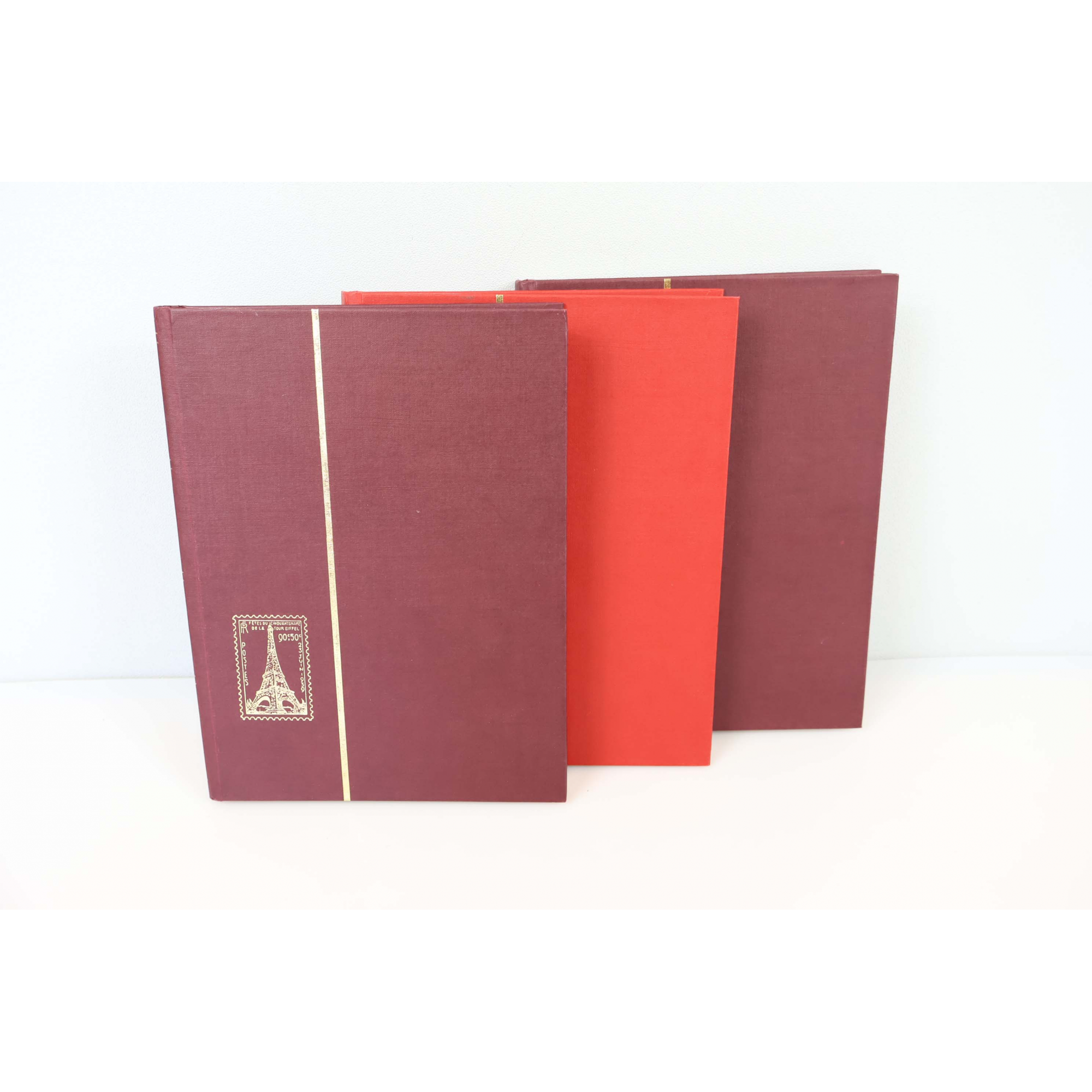 COLLECTION/LOT DE TIMBRES NEUFS** EN FRANCS 1995 À 1996 3 ALBUMS FACIALE 1215ffr