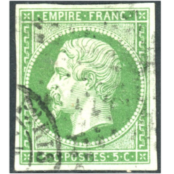NAPOLÉON N°12 TIMBRE DE FRANCE OBLITÉRÉ COTE 100€ BELLE QUALITÉ ANNÉE 1854