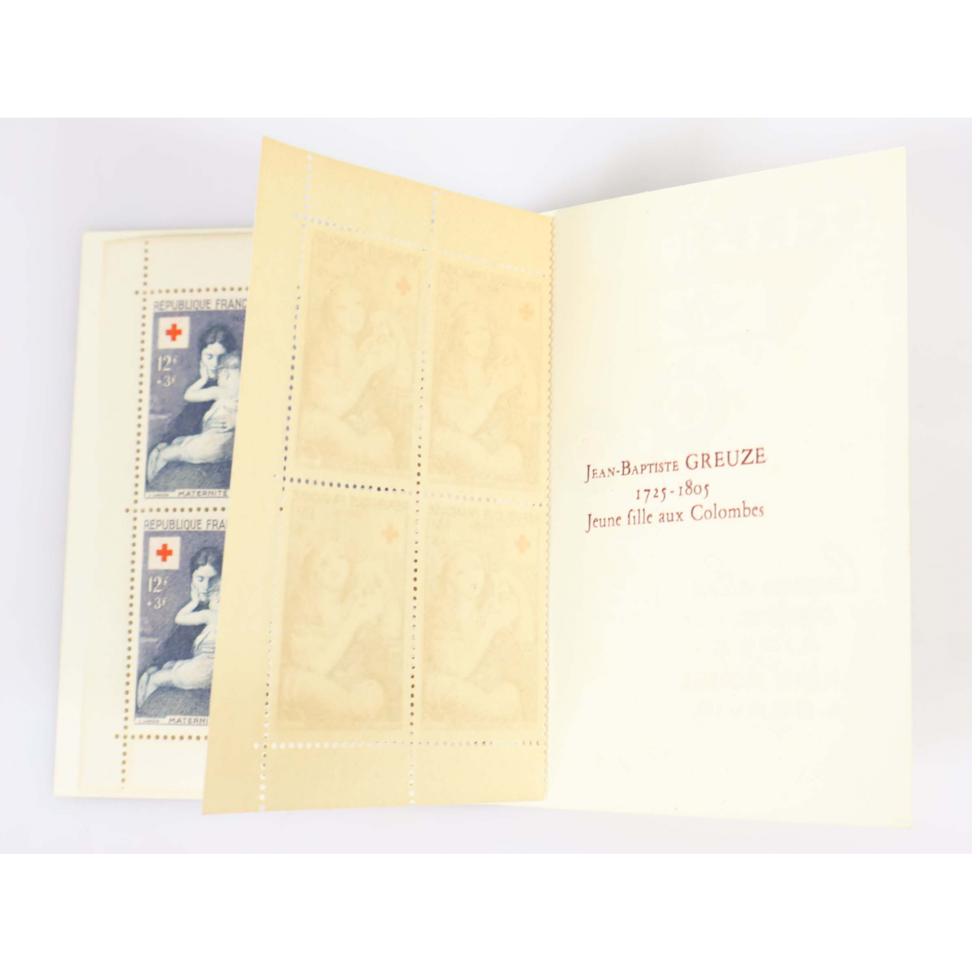 CARNET CROIX-ROUGE 1954 N°2003 TIMBRES NEUFS** DE FRANCE COTE 180€ BELLE QUALITÉ