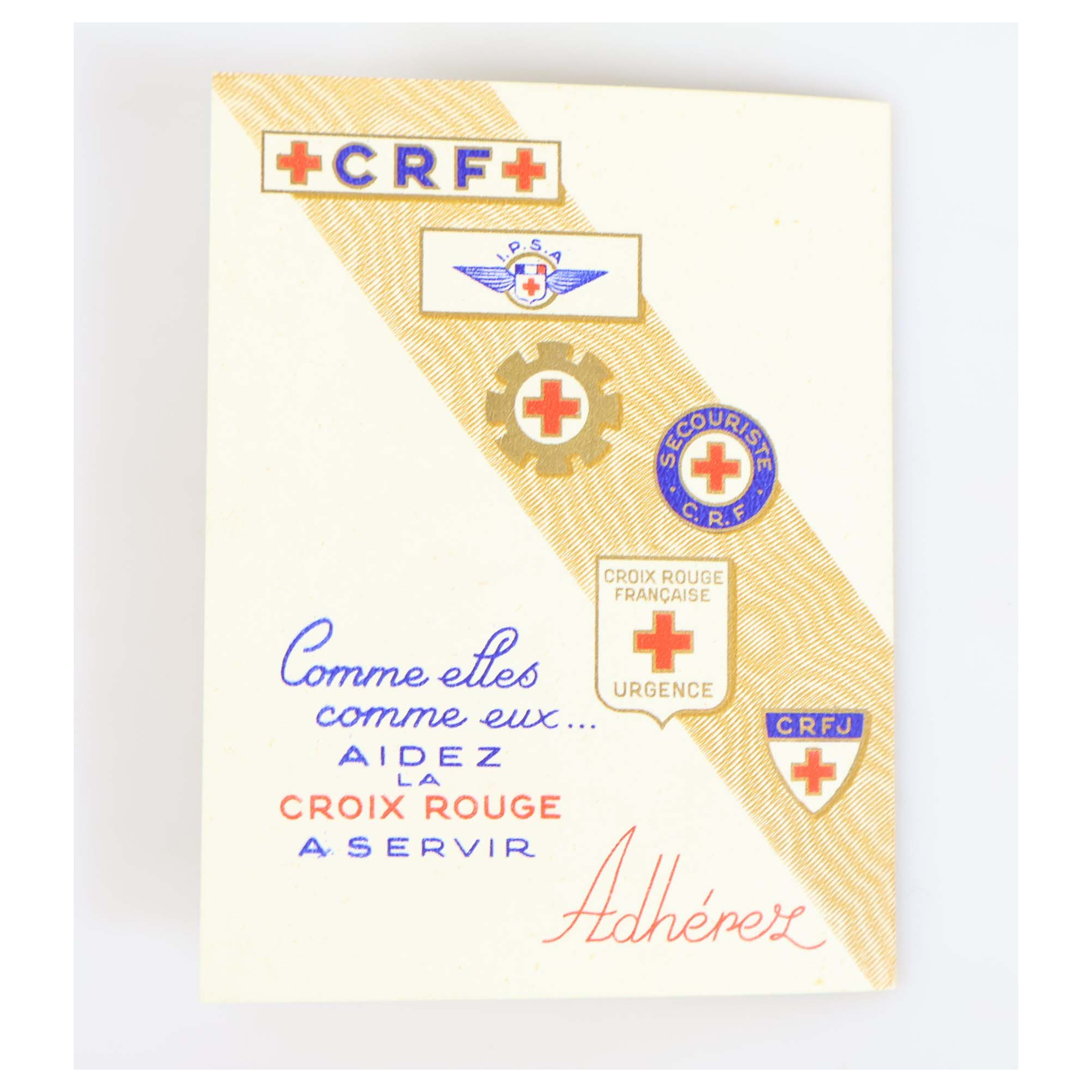 CARNET CROIX-ROUGE 1954 N°2003 TIMBRES NEUFS** DE FRANCE COTE 180€ BELLE QUALITÉ