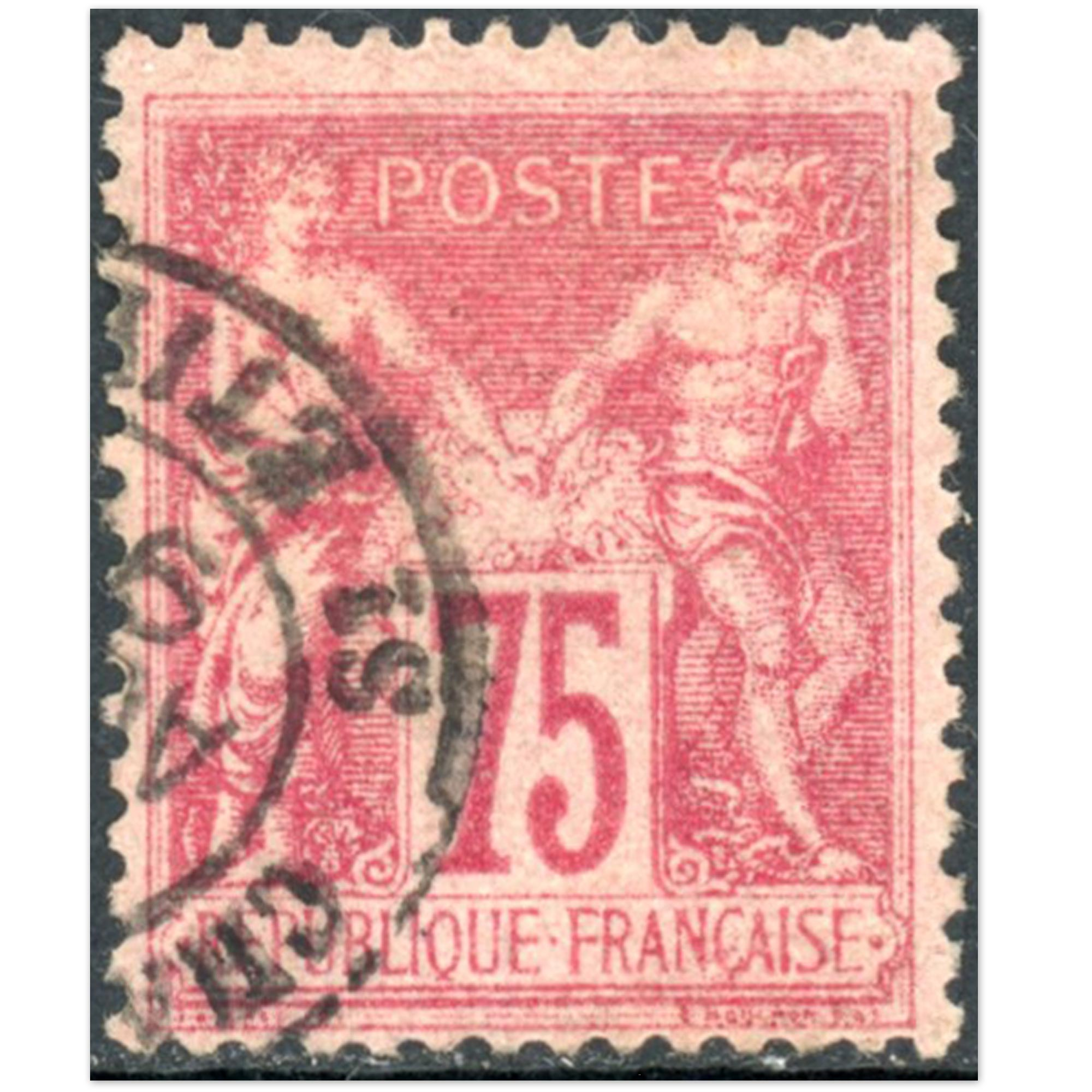 TYPE SAGE N°81 TIMBRE DE FRANCE OBLITÉRÉ COTE 150€ BELLE QUALITÉ ANNÉE 1885