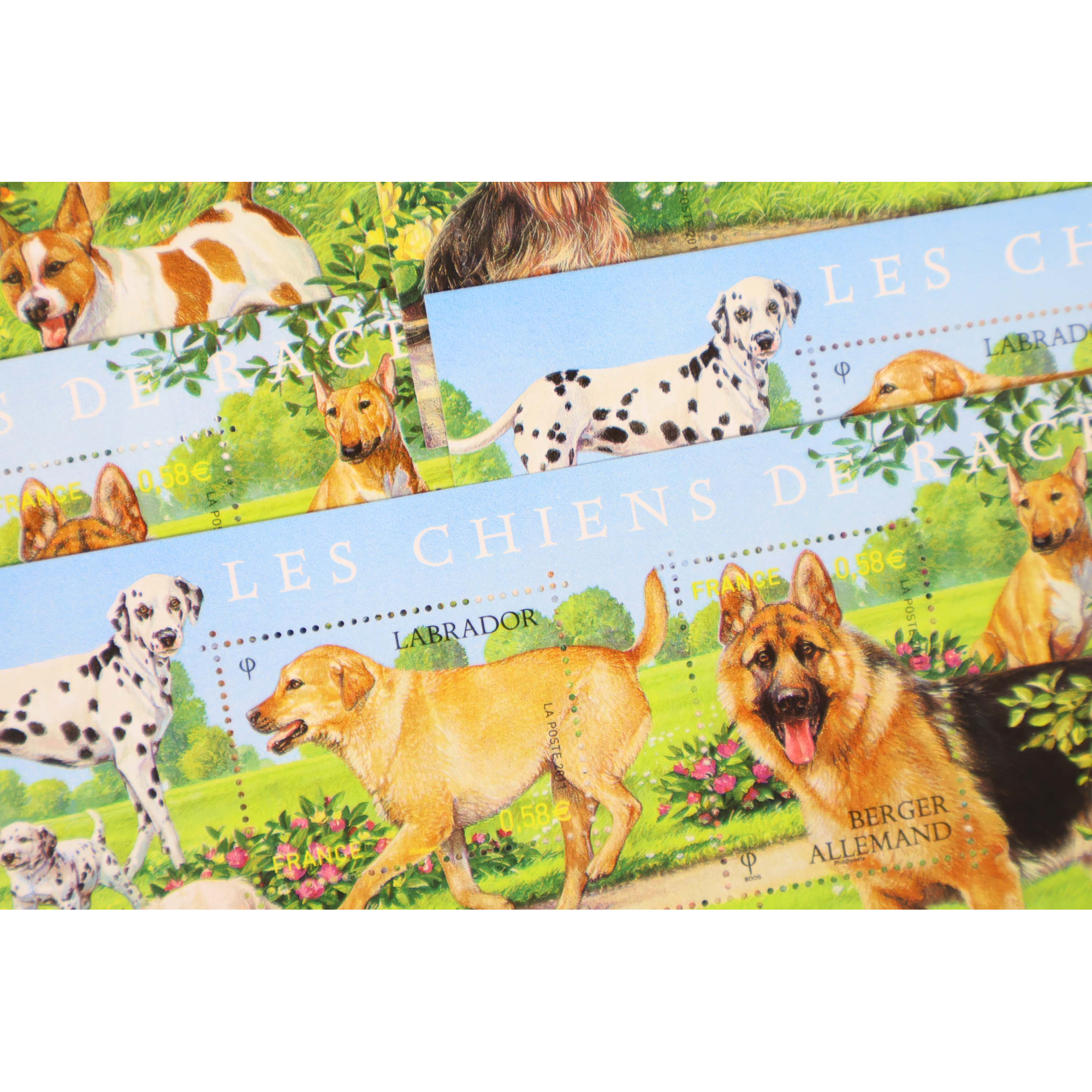 LOT DE 30 BLOCS N° F4545 SÉRIE NATURE - LES CHIENS, TIMBRES NEUFS** VF 85.80€