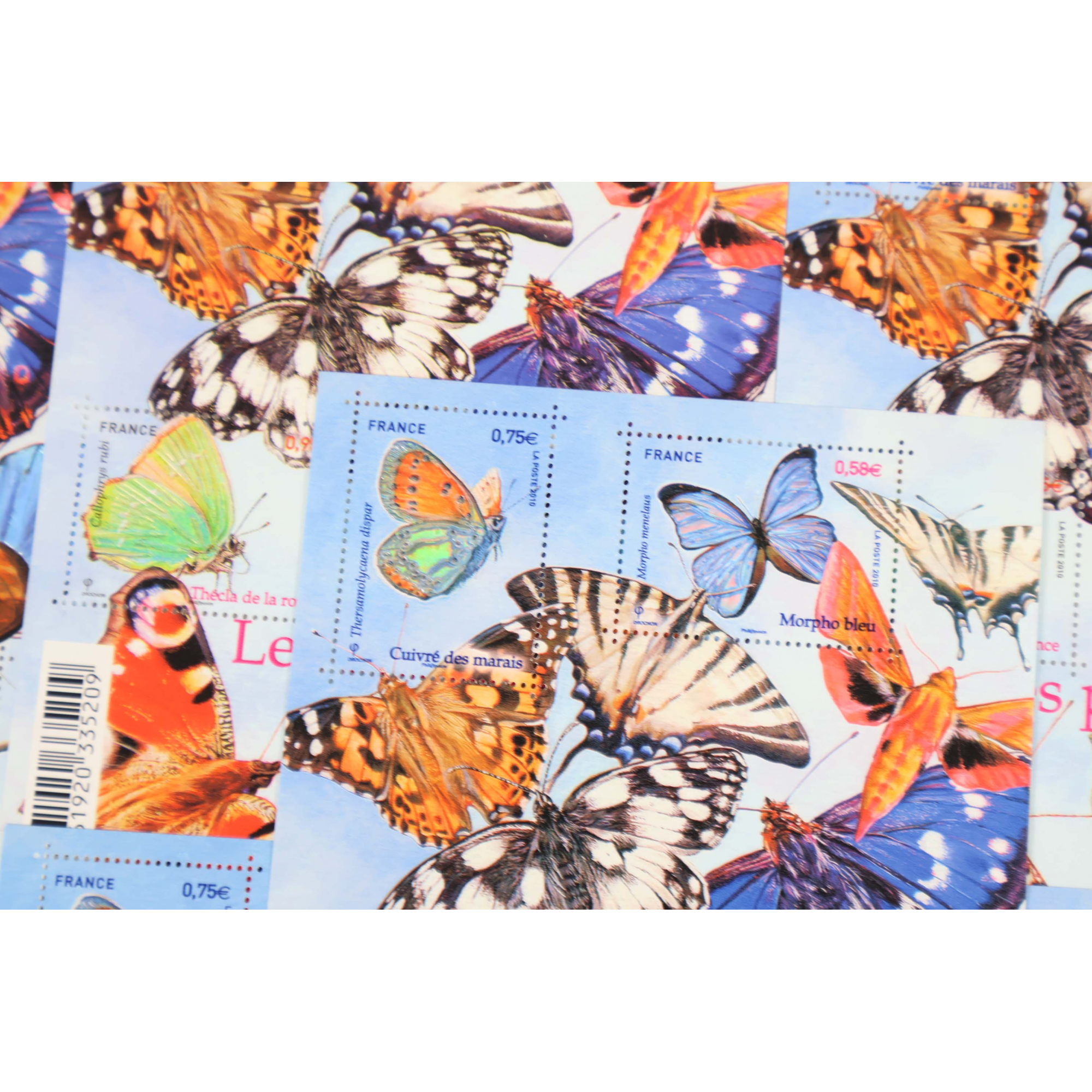 LOT DE 35 BLOCS N° F4498 SÉRIE NATURE - LES PAPILLONS, TIMBRES NEUFS** VF 100.1€