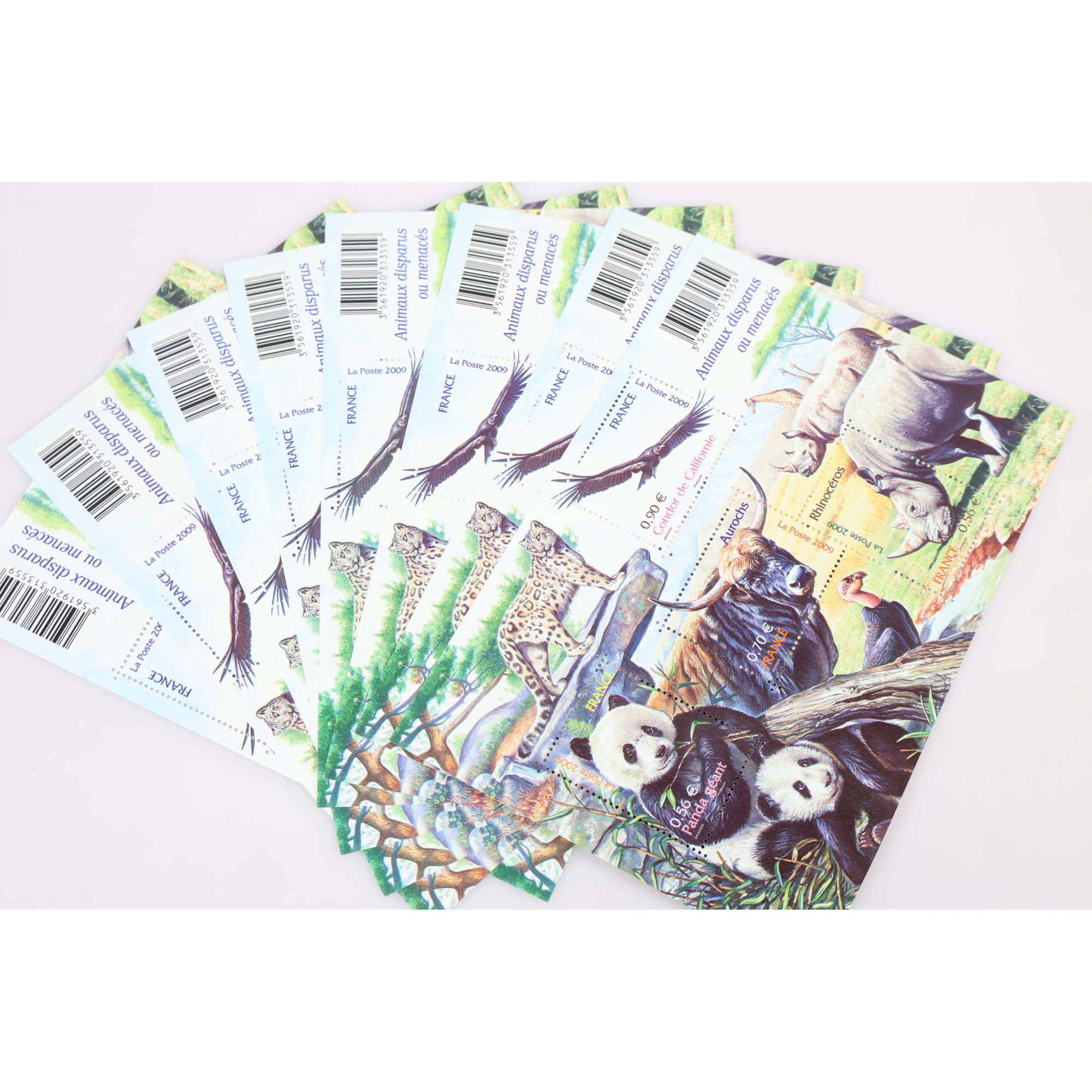 LOT DE 30 BLOCS N° 128 SÉRIE NATURE - ANIMAUX DISPARUS, TIMBRES NEUFS** VF 81.6€