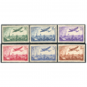 POSTE AÉRIENNE N°8 À 13 SÉRIE COMPLÈTE TIMBRES DE FRANCE NEUFS** SAUF N°10 NEUF*