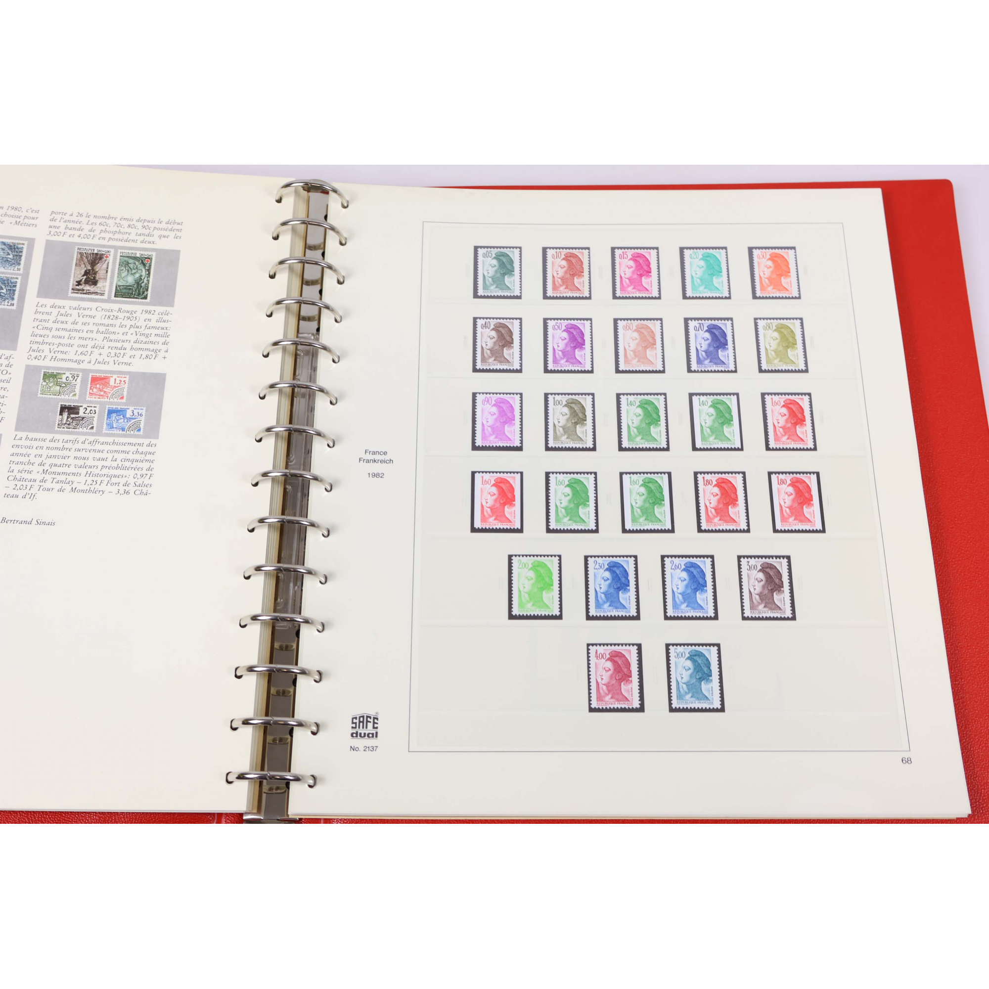 COLLECTION/LOT TIMBRES NEUFS** EN FRANCS 1977 À 1984 DANS ALBUM SAFE VF 909ffr