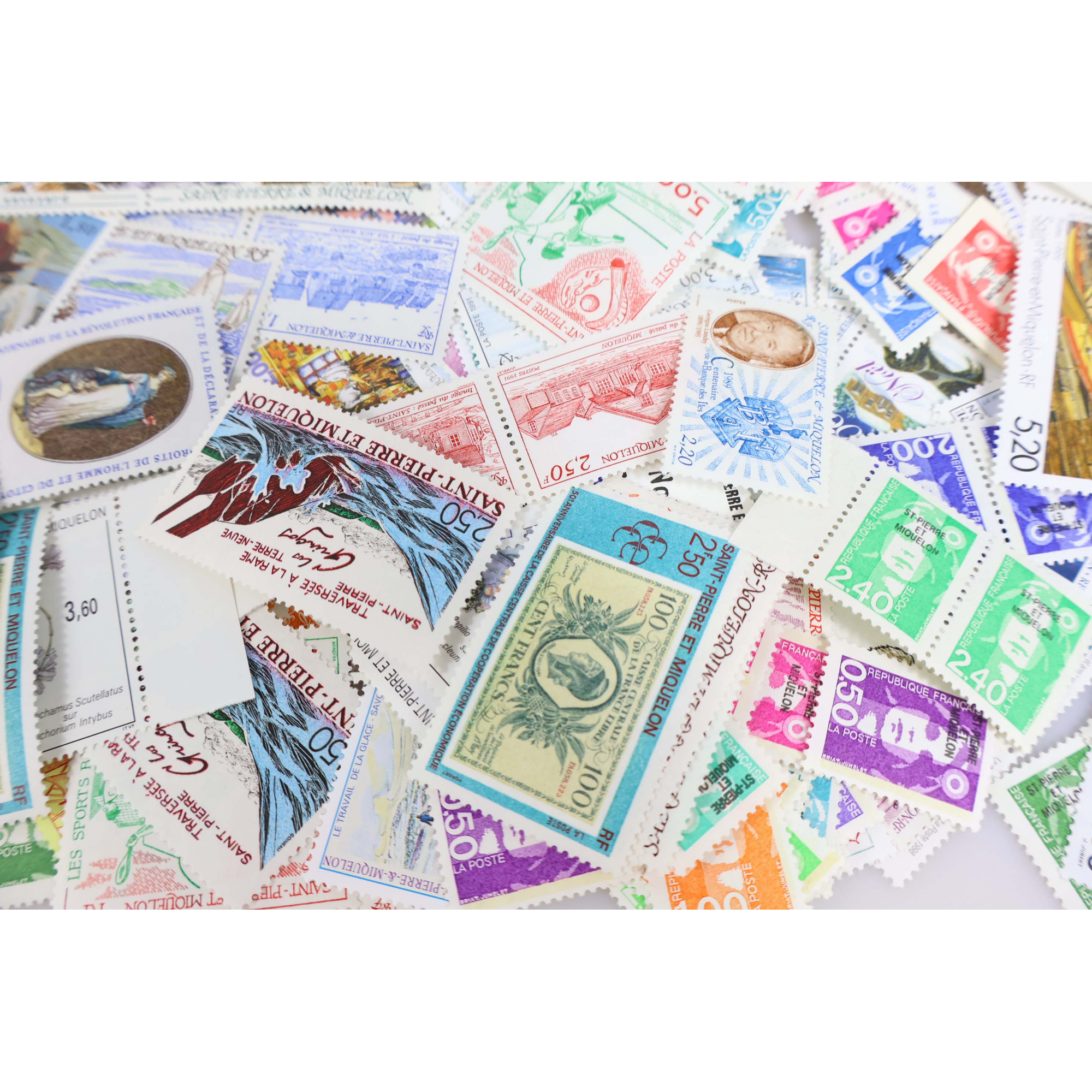 SAINT PIERRE ET MIQUELON, LOT DE TIMBRES ET BLOCS EN FRANCS , NEUFS** VF 2526ffr