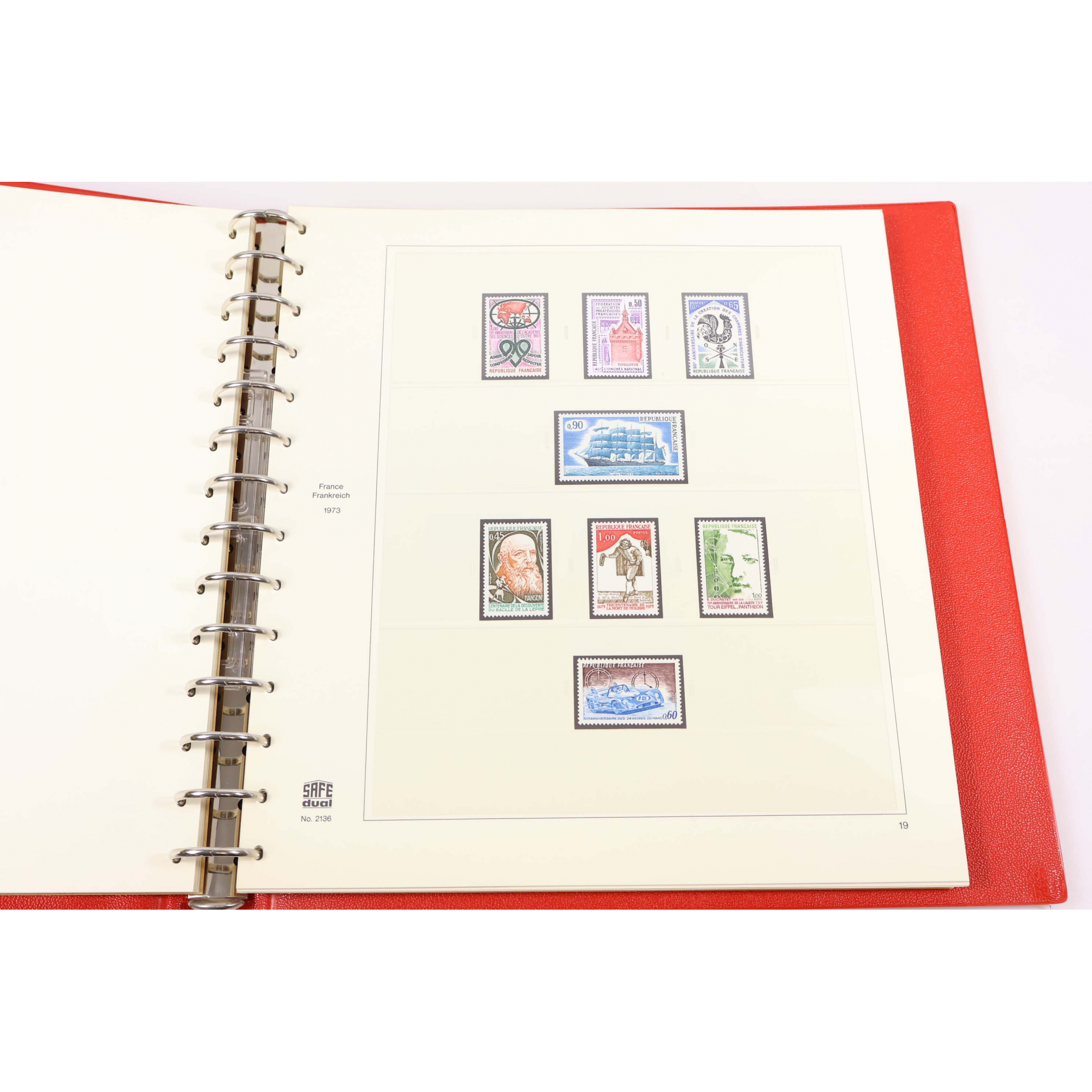 COLLECTION FRANCE DE 1971 À 1977 DANS UN ALBUM SAFE DUAL, TIMBRES NEUFS**