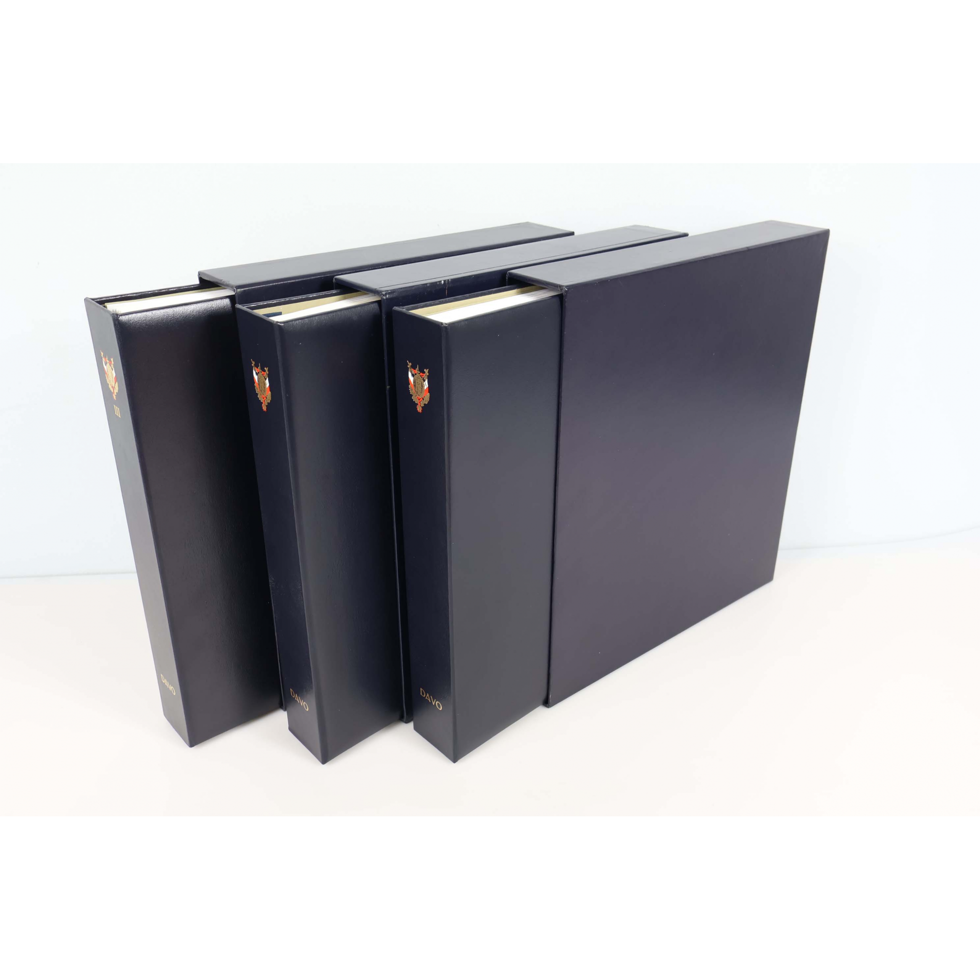 3 ALBUMS DAVO FRANCE DE 1973-2004 POUR COLLECTION DE TIMBRES, BLOCS, PA, CARNETS