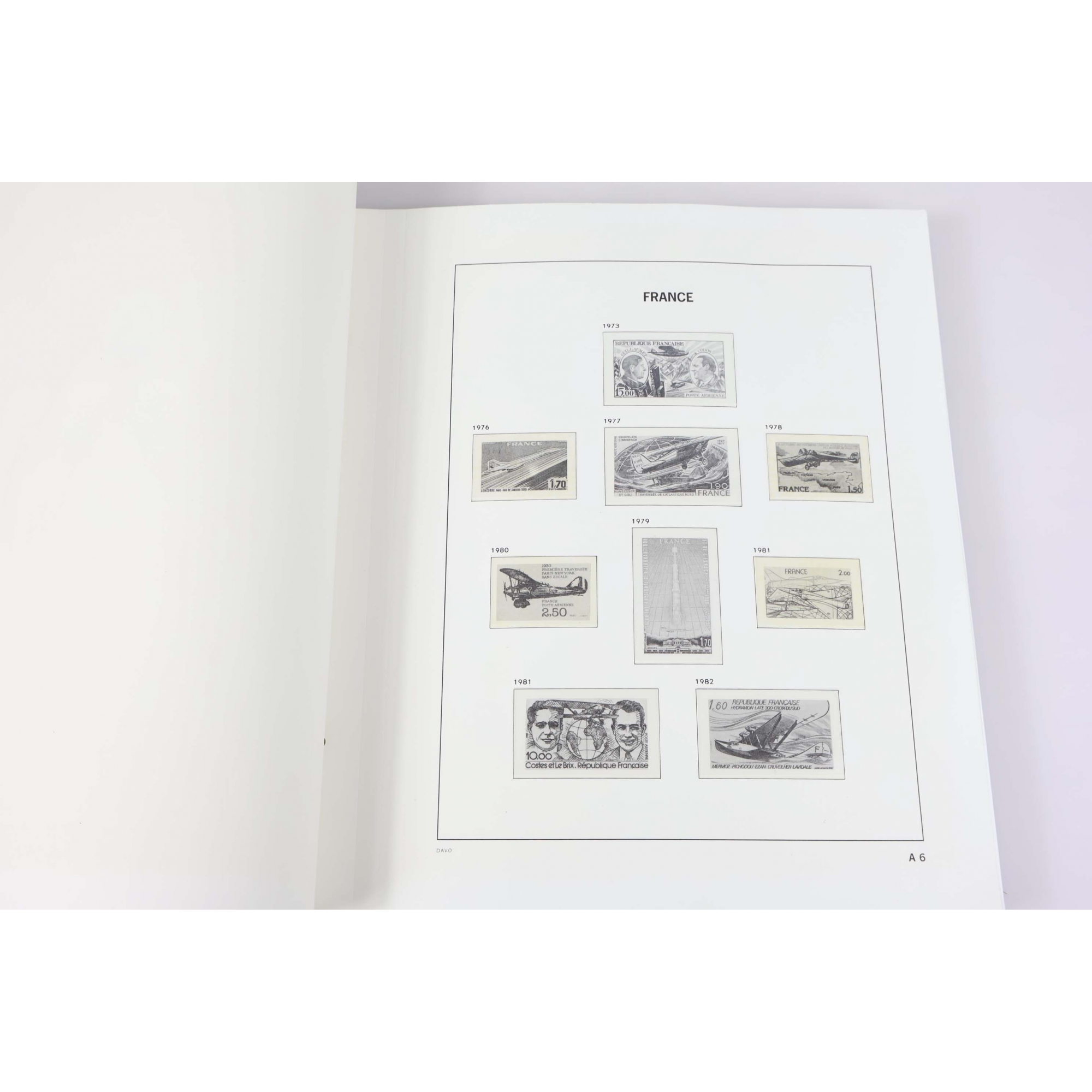 3 ALBUMS DAVO FRANCE DE 1973-2004 POUR COLLECTION DE TIMBRES, BLOCS, PA, CARNETS