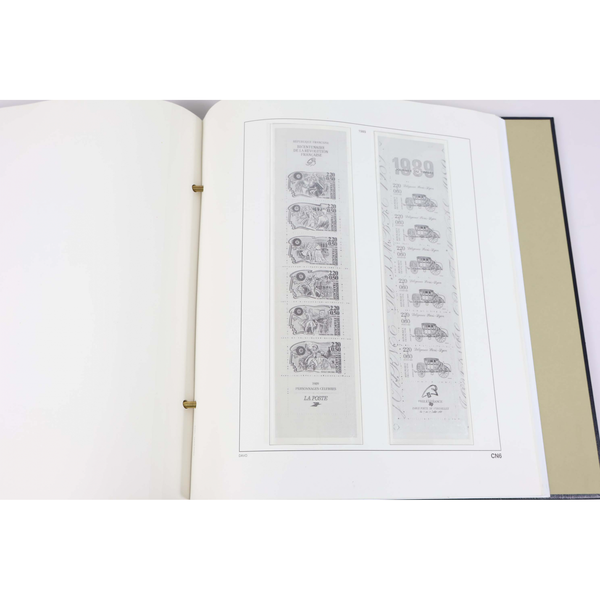 3 ALBUMS DAVO FRANCE DE 1973-2004 POUR COLLECTION DE TIMBRES, BLOCS, PA, CARNETS