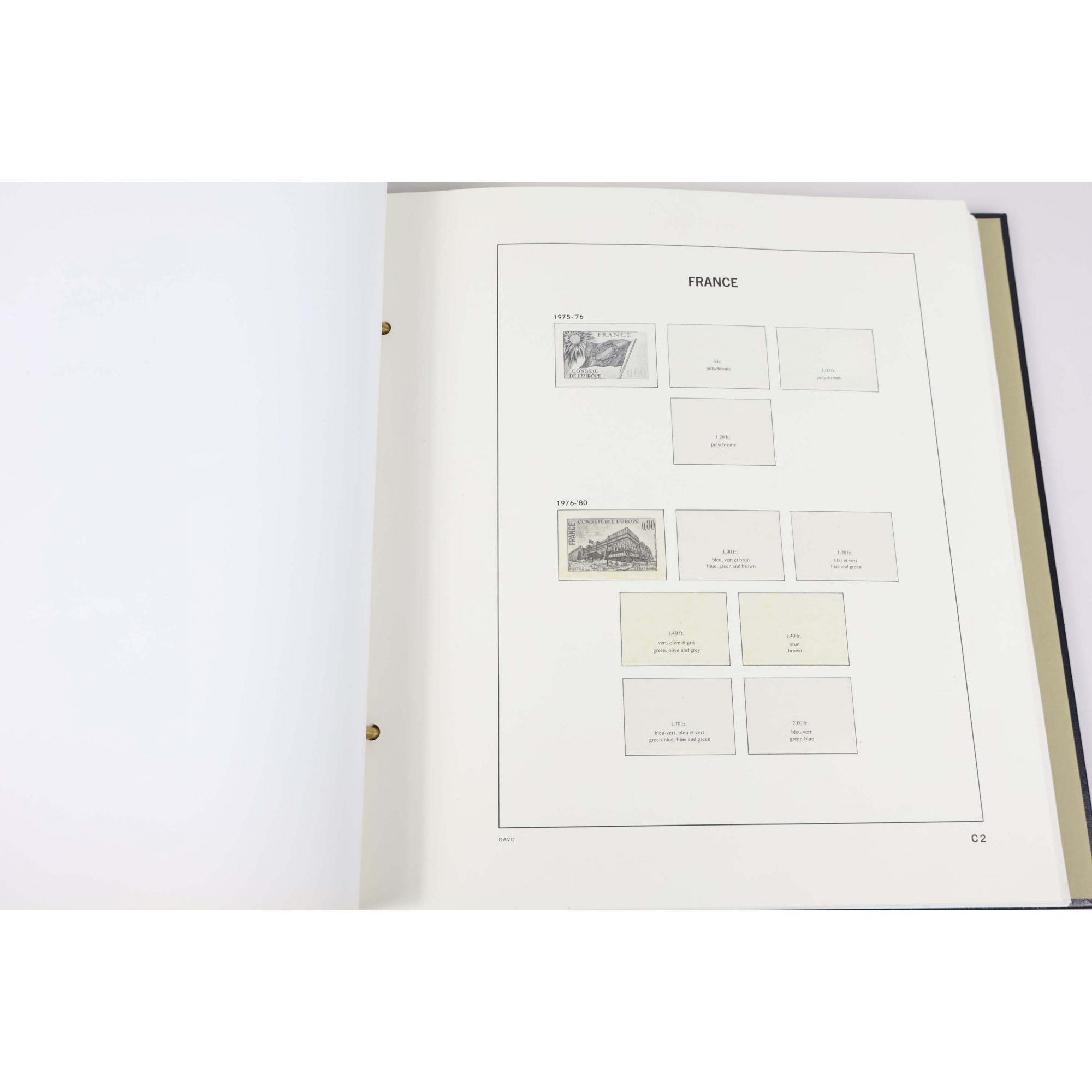 3 ALBUMS DAVO FRANCE DE 1973-2004 POUR COLLECTION DE TIMBRES, BLOCS, PA, CARNETS