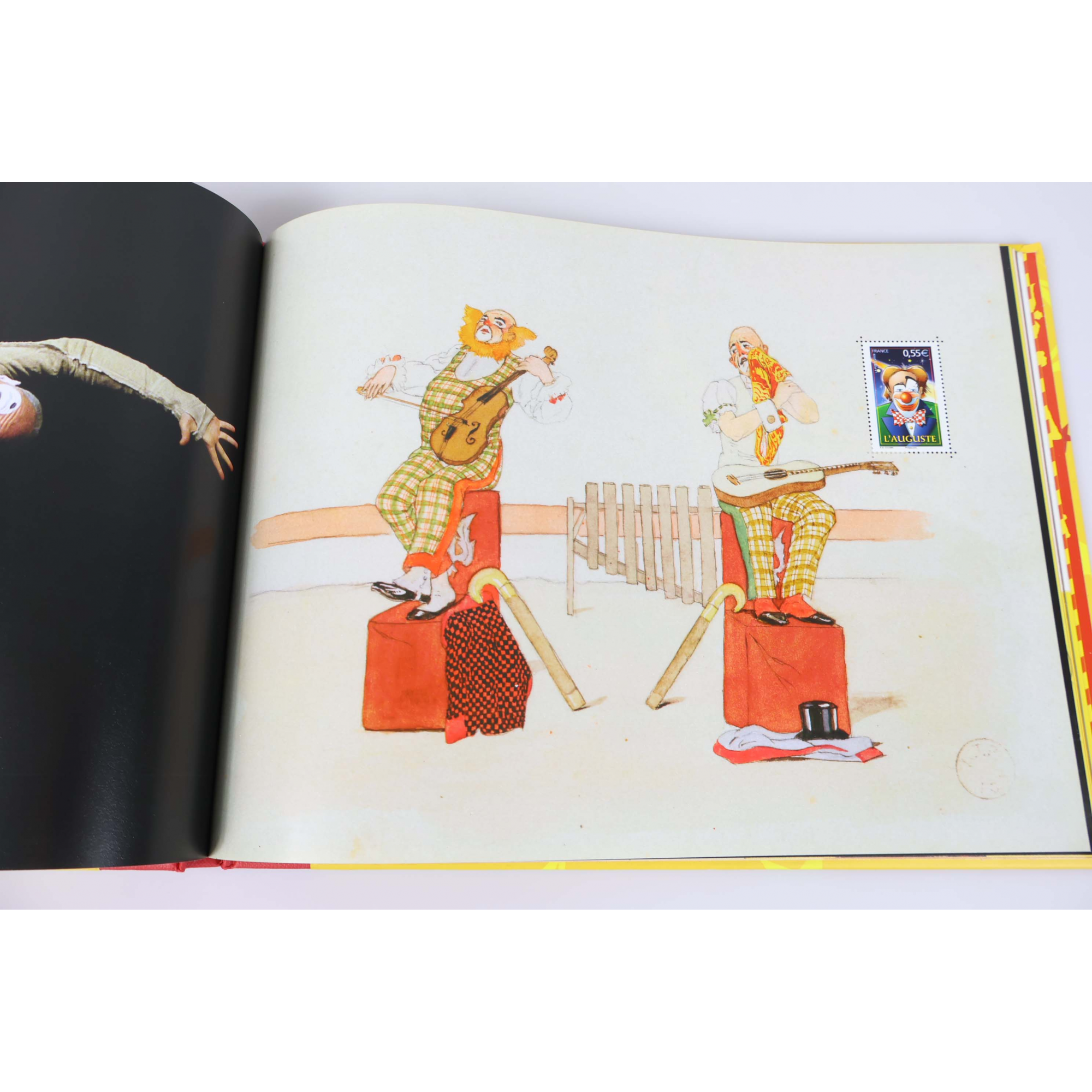 FRANCE, LIVRE DES TIMBRES " VOYAGE AVEC LE CIRQUE " 2008 COMPLET, ANGLES ABIMÉS