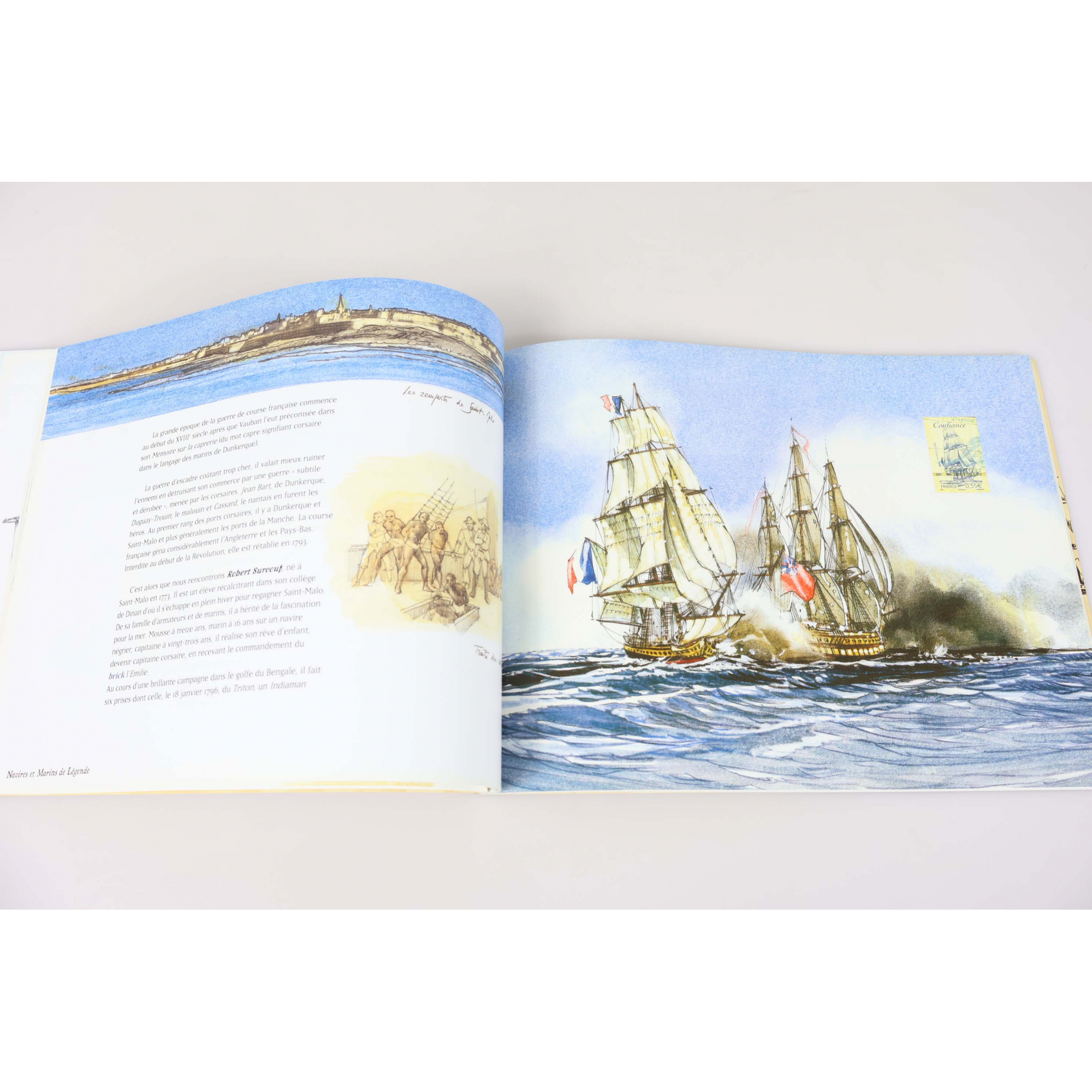 LE LIVRE DES TIMBRES "FIGURES DE PROUE - NAVIRES ET MARINS DE LÉGENDE" 2008