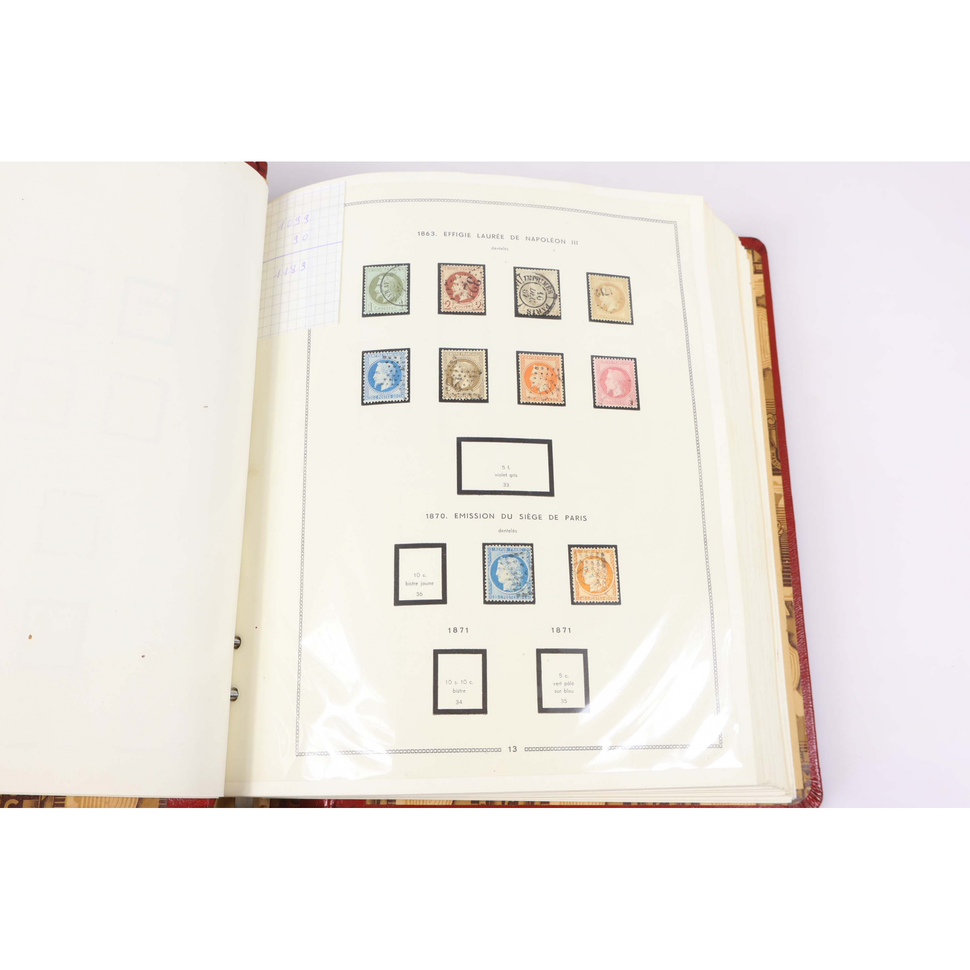 COLLECTION DE FRANCE AVANCÉE DE 1849 À 1971 COTE 10 350€ BELLE QUALITÉ RARE