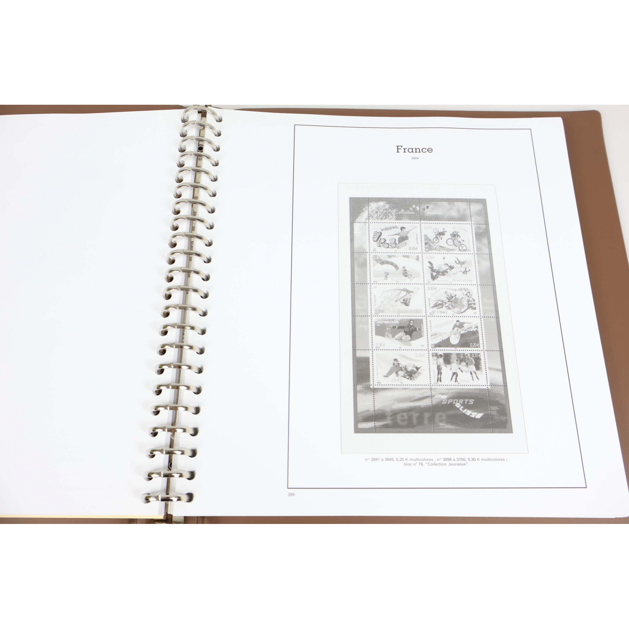 ALBUM MARINI, POUR RANGER UNE COLLECTION DE TIMBRES DE FRANCE 2004-2005