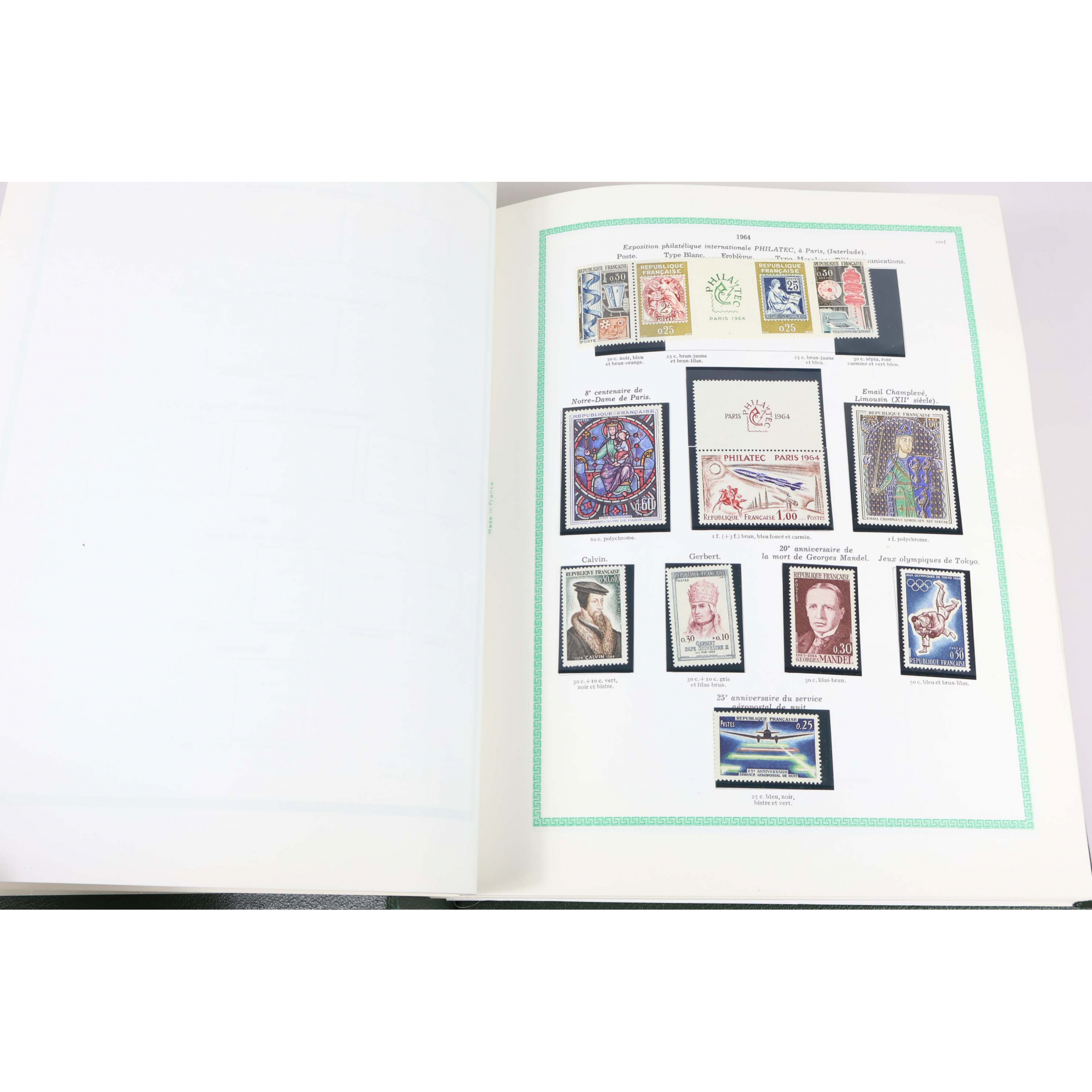 COLLECTION/LOT TIMBRES NEUFS** EN FRANCS 1964 À 1995 DANS UN ALBUM YT VF 3425ffr