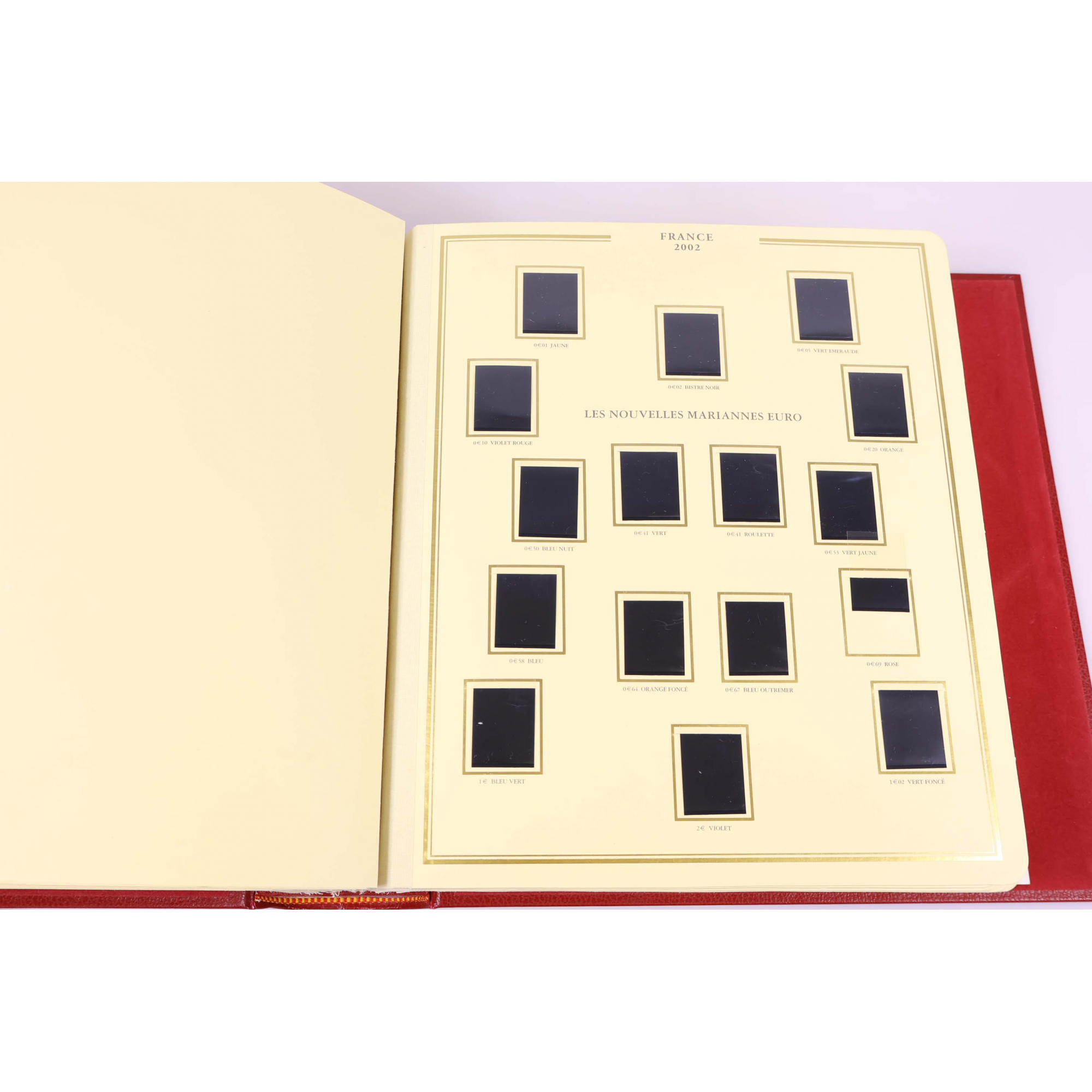 ALBUM CÉRÈS PRÉSIDENCE, POUR UNE COLLECTION DE TIMBRES DE FRANCE DE 1999 À 2002