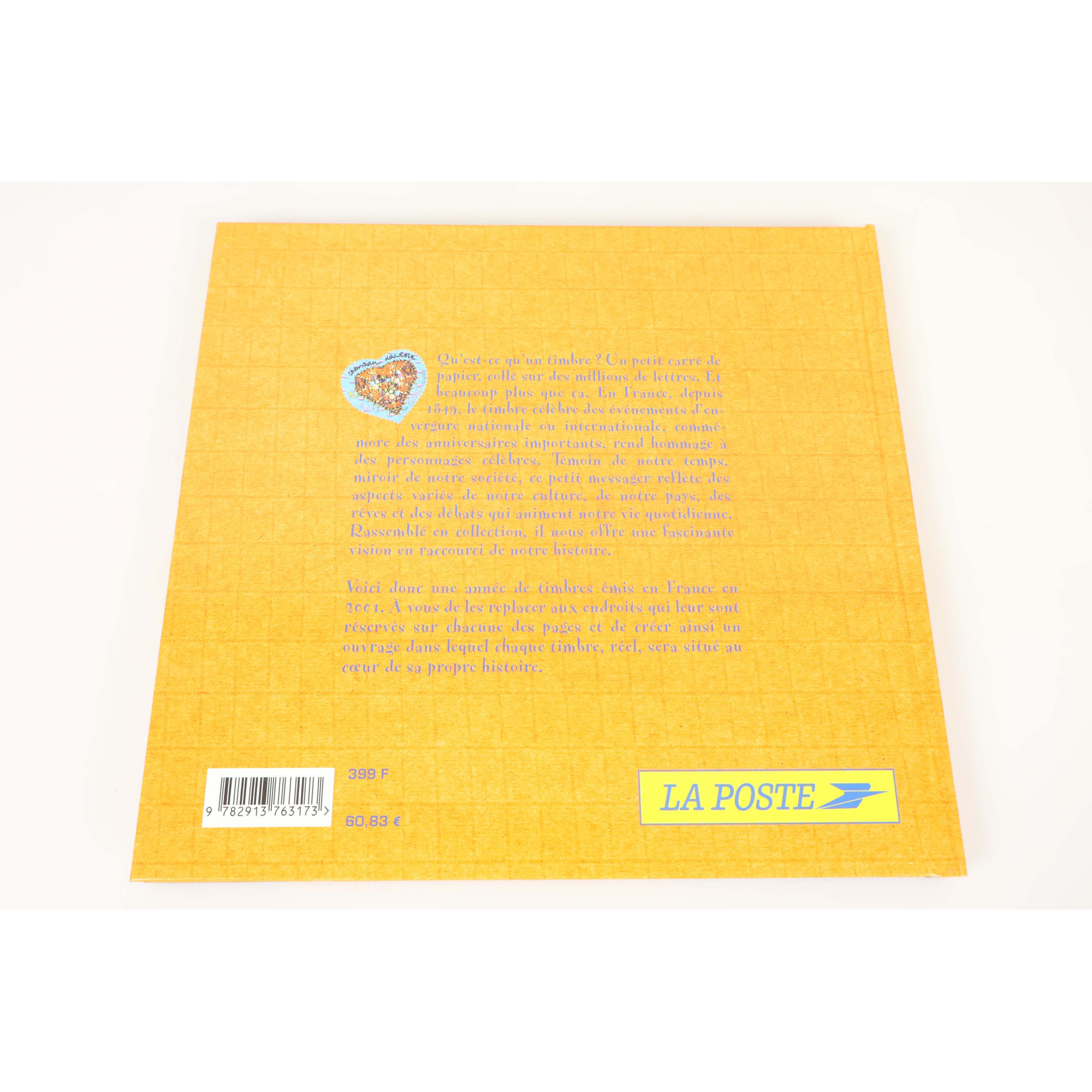 LE LIVRE DES TIMBRES FRANCE COMPLET ANNÉE 2001 NEUFS**, SIGNES USUELS BOITIER