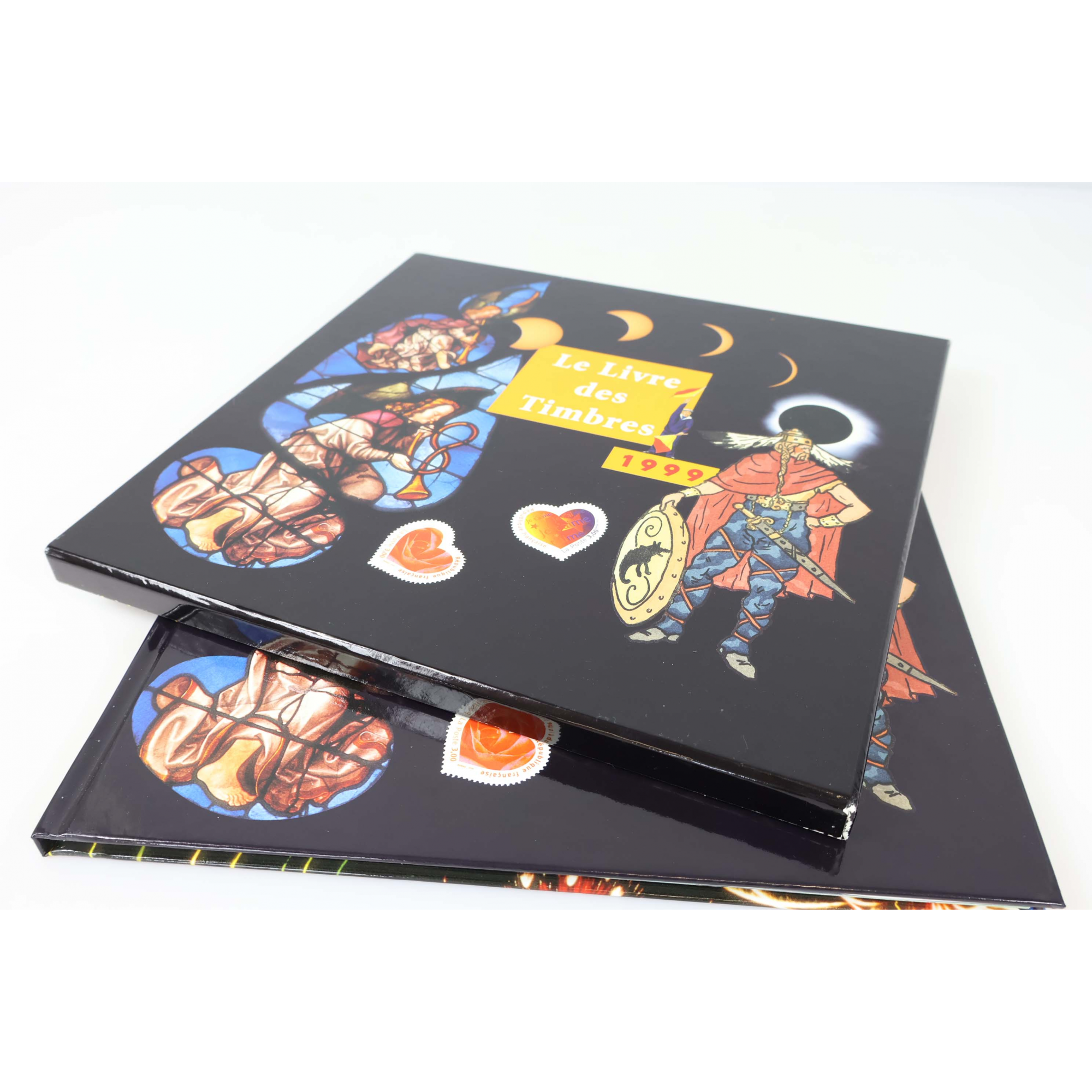 LIVRE DES TIMBRES FRANCE COMPLET ANNÉE 1999 AVEC BOITIER, SIGNES USUELS BOITIER