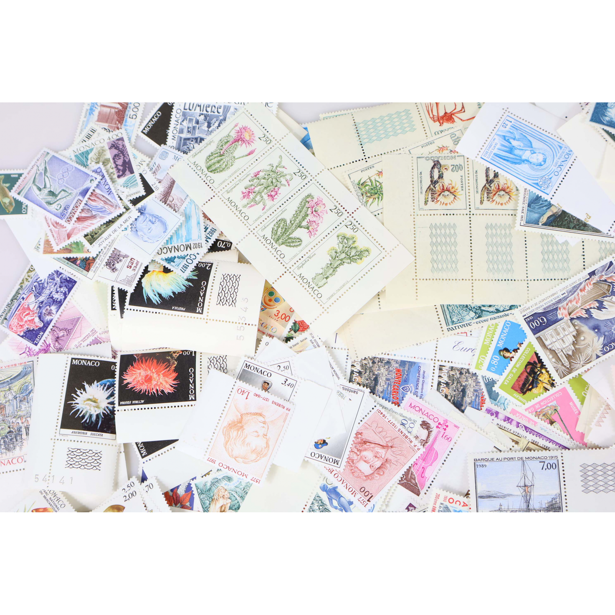 MONACO, LOT DE TIMBRES-POSTE EN FRANCS NEUFS, VALEUR FACIALE 3388ffr SOIT 516€