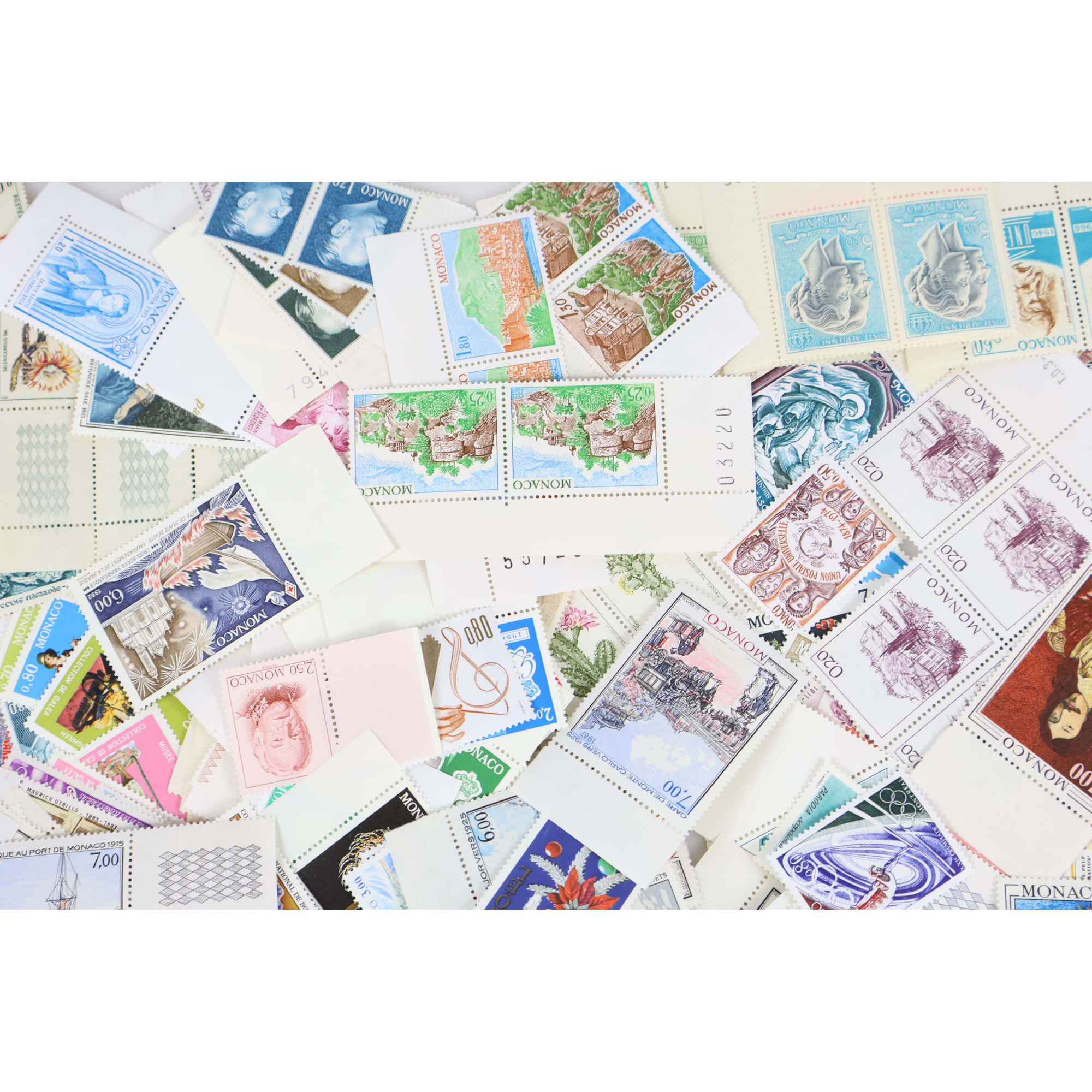 MONACO, LOT DE TIMBRES-POSTE EN FRANCS NEUFS, VALEUR FACIALE 3388ffr SOIT 516€