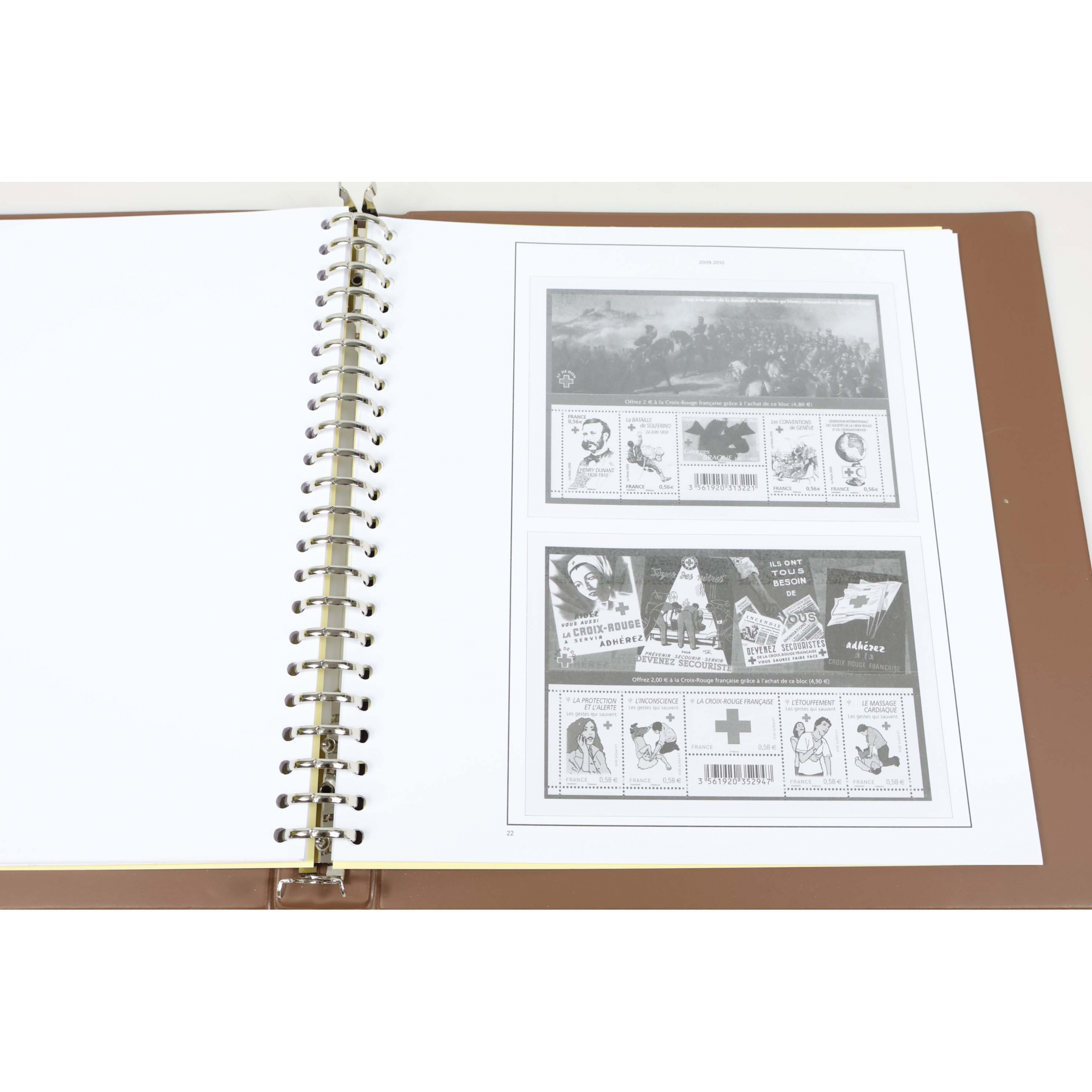 ALBUM MARINI, POUR RANGER UNE COLLECTION DE CARNETS CROIX ROUGE DE 1952 À 2016