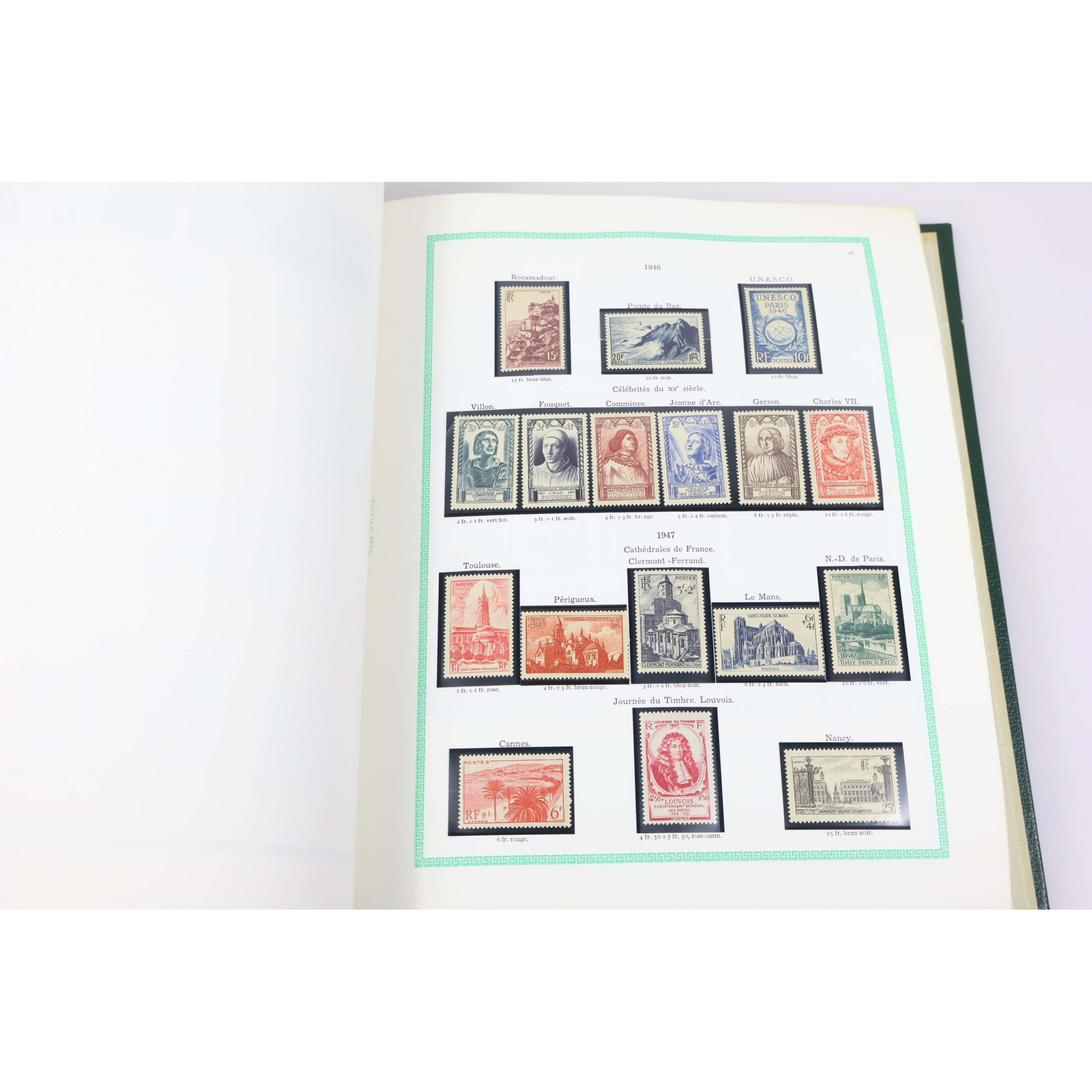 COLLECTION CLASSEUR YVERT ET TELLIER FR DE 1849 À 1985 AVEC TIMBRES ANNÉES 50-60