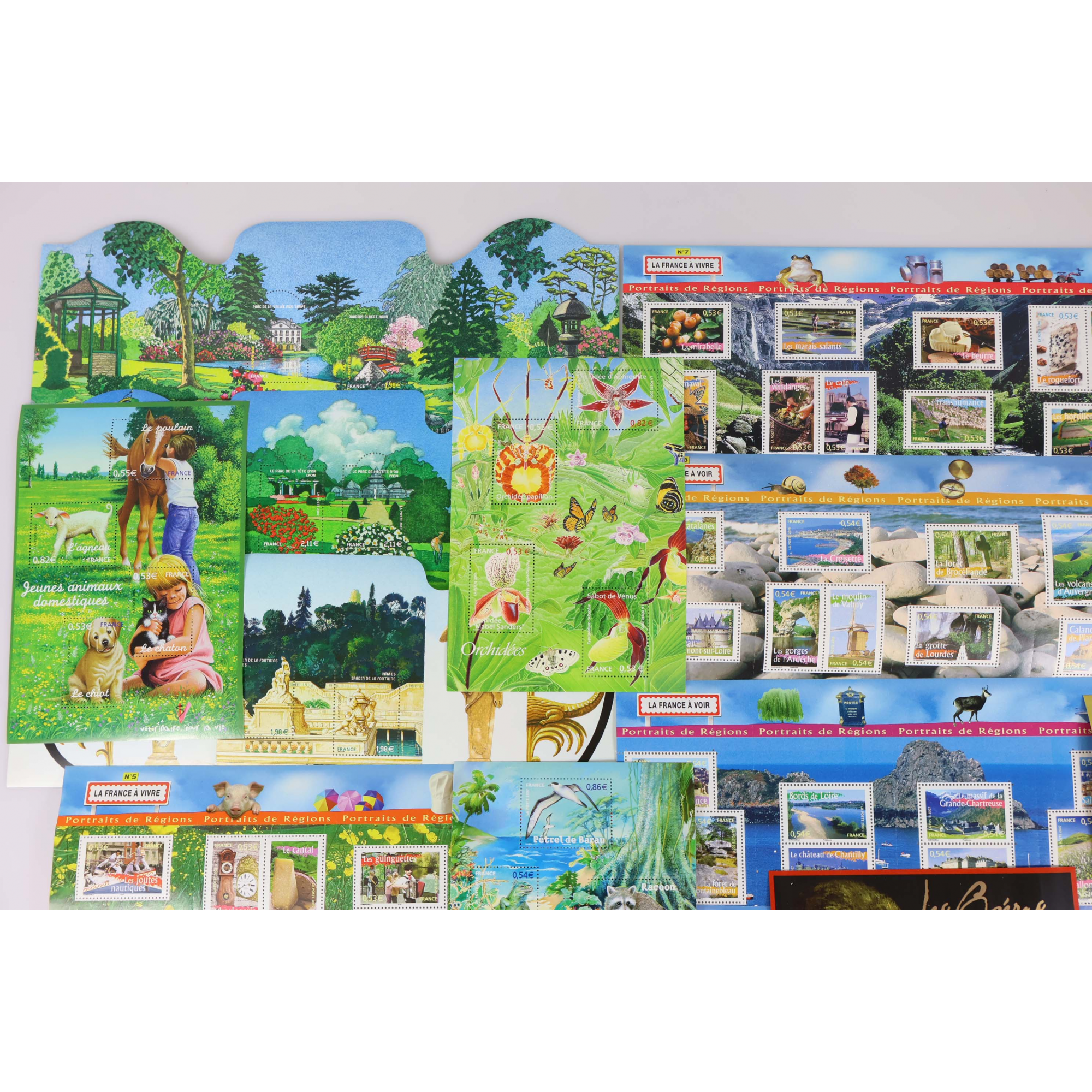 LOT DE TIMBRES ET BLOCS-FEUILLETS FRANCE POUR AFFRANCHIR/COLLECTION FACIALE 178€