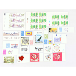 LOT DE TIMBRES AUTOADHÉSIFS EN EUROS , TP, BLOCS DE 3/4/6, PERSONNALISÉS...