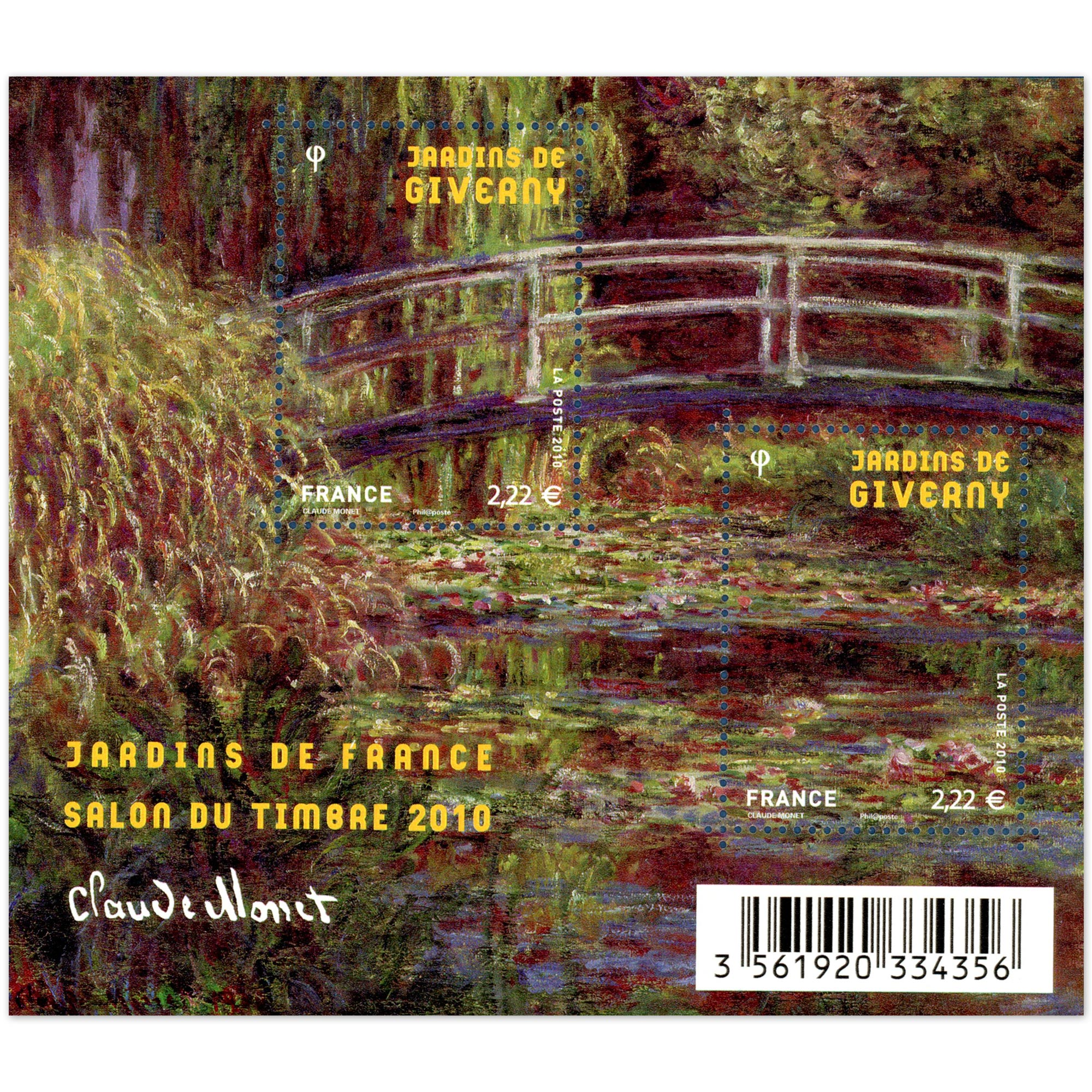 FEUILLET N°F4479 "JARDINS DE FRANCE GIVERNY" TIMBRES NEUFS** DE FRANCE LUXE