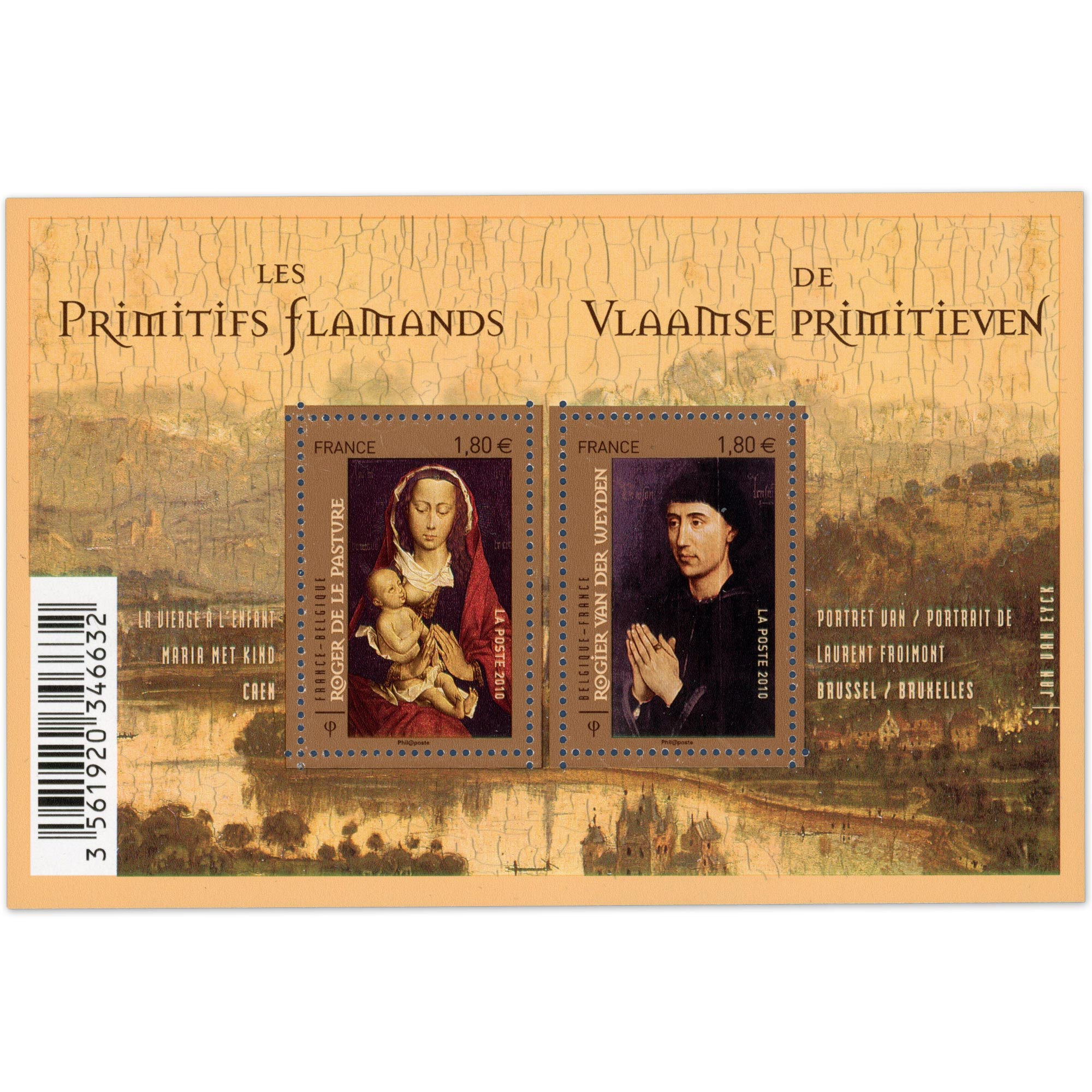 FEUILLET N°F4525 "PRIMITIFS FLAMANDS" TIMBRES NEUFS** DE FRANCE LUXE ANNÉE 2010