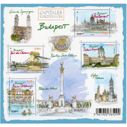FEUILLET N°F4538 "CAPITALES EUROPÉENNES BUDAPEST" TIMBRES NEUFS** DE FRANCE LUXE